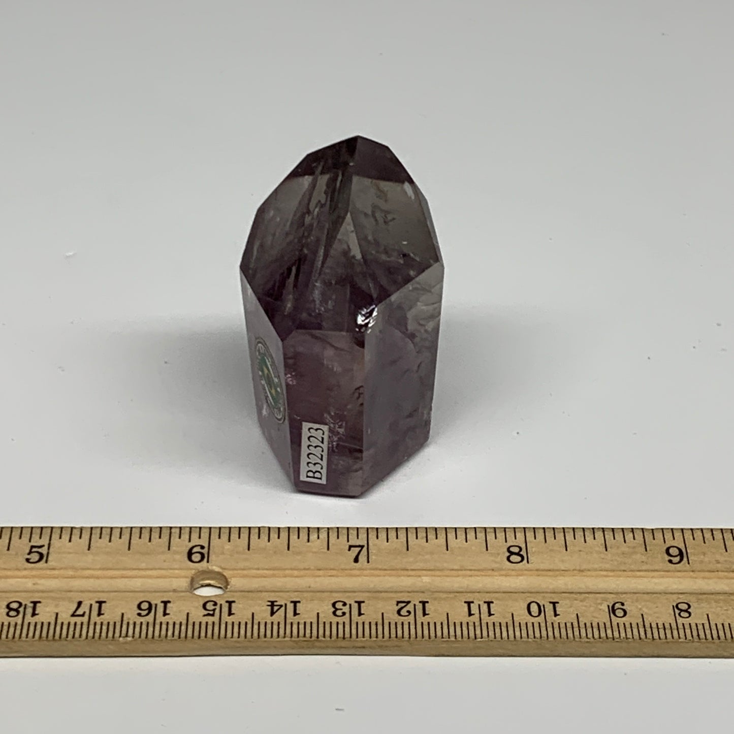 97.7g, 2.4"x1.5"x1.1", Natural Amethyst Tower Point Obelisk @Brazil, B32323