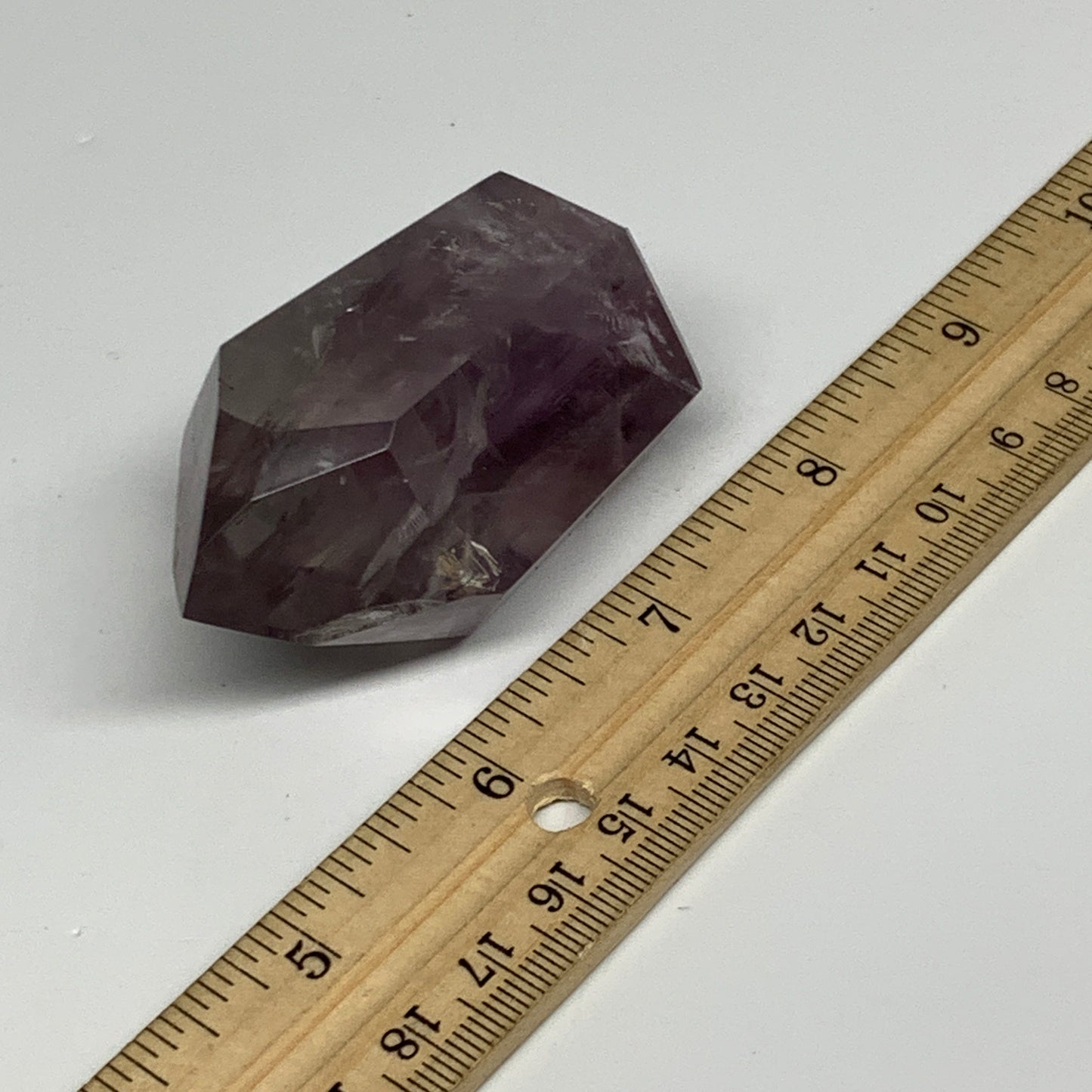 97.7g, 2.4"x1.5"x1.1", Natural Amethyst Tower Point Obelisk @Brazil, B32323