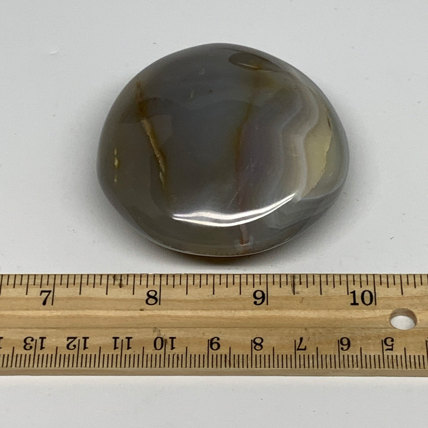 158.4g, 2.6"x2.5"x1.2" Orca Agate Palm-Stone Reiki Energy Crystal Reiki, B28674