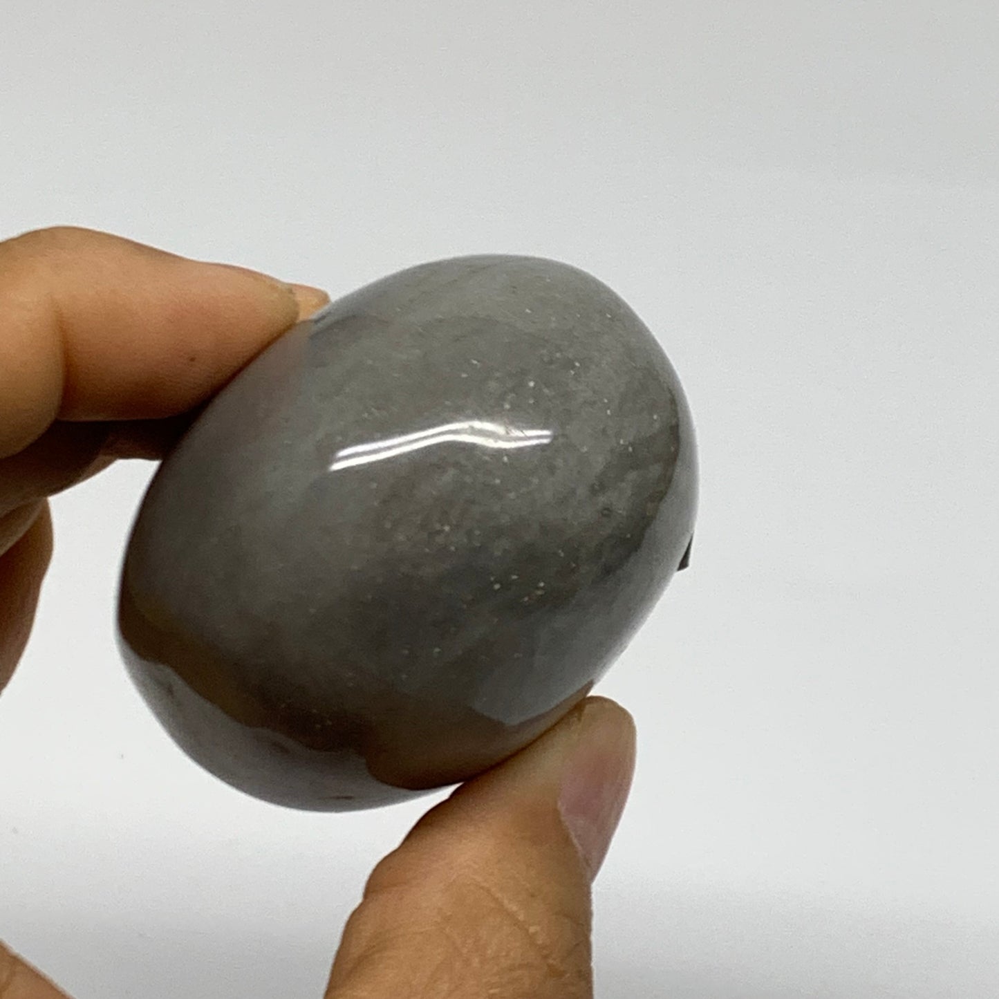 191.8g, 2.7"x2"x1.5" Natural Ocean Jasper Palm-Stone Orbicular Jasper, B38200