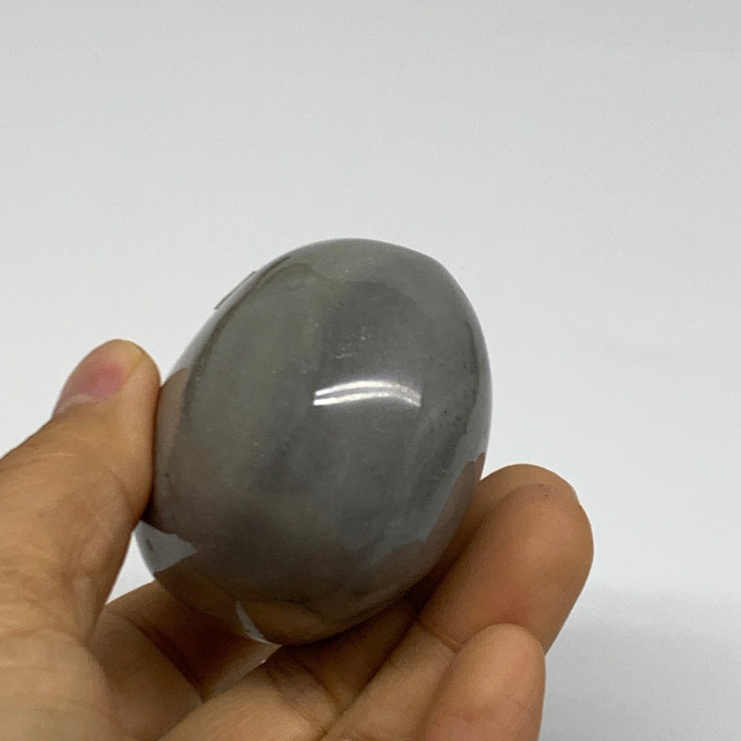 191.8g, 2.7"x2"x1.5" Natural Ocean Jasper Palm-Stone Orbicular Jasper, B38200