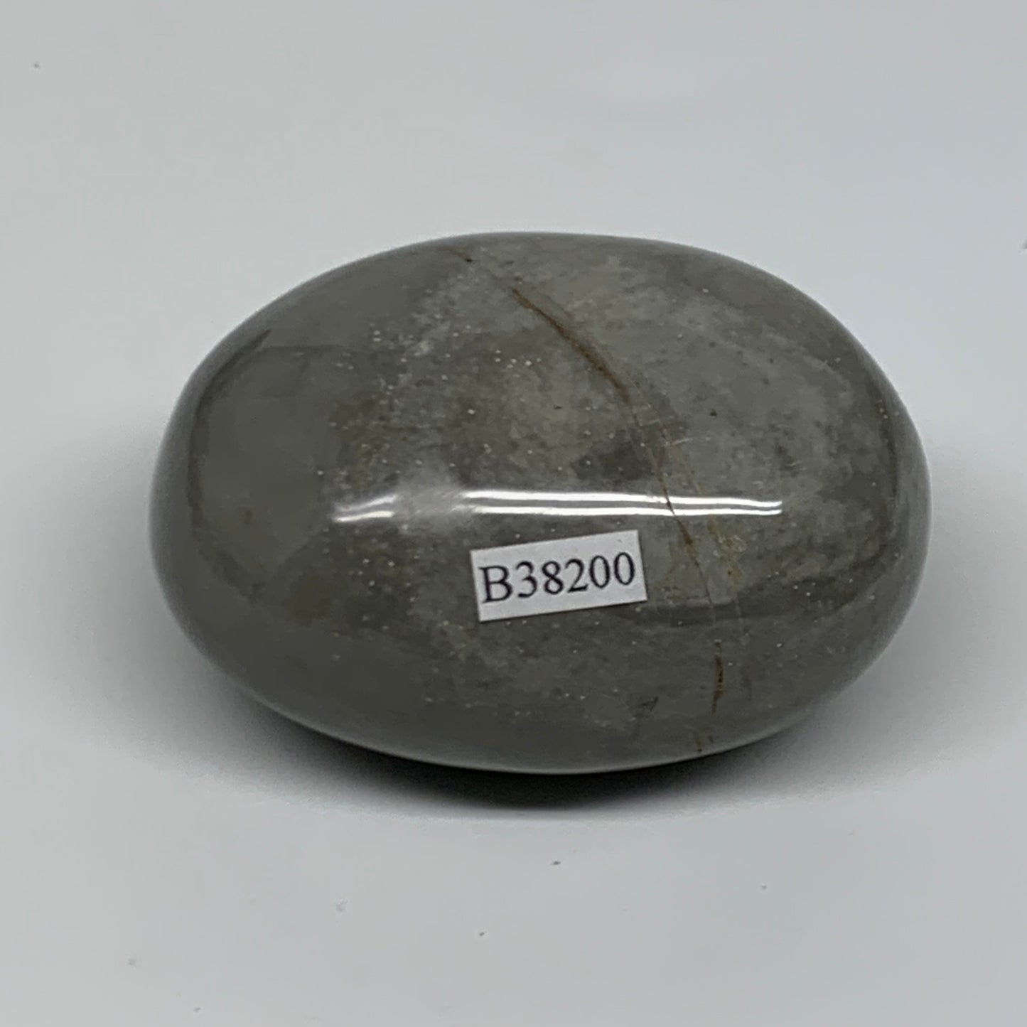 191.8g, 2.7"x2"x1.5" Natural Ocean Jasper Palm-Stone Orbicular Jasper, B38200