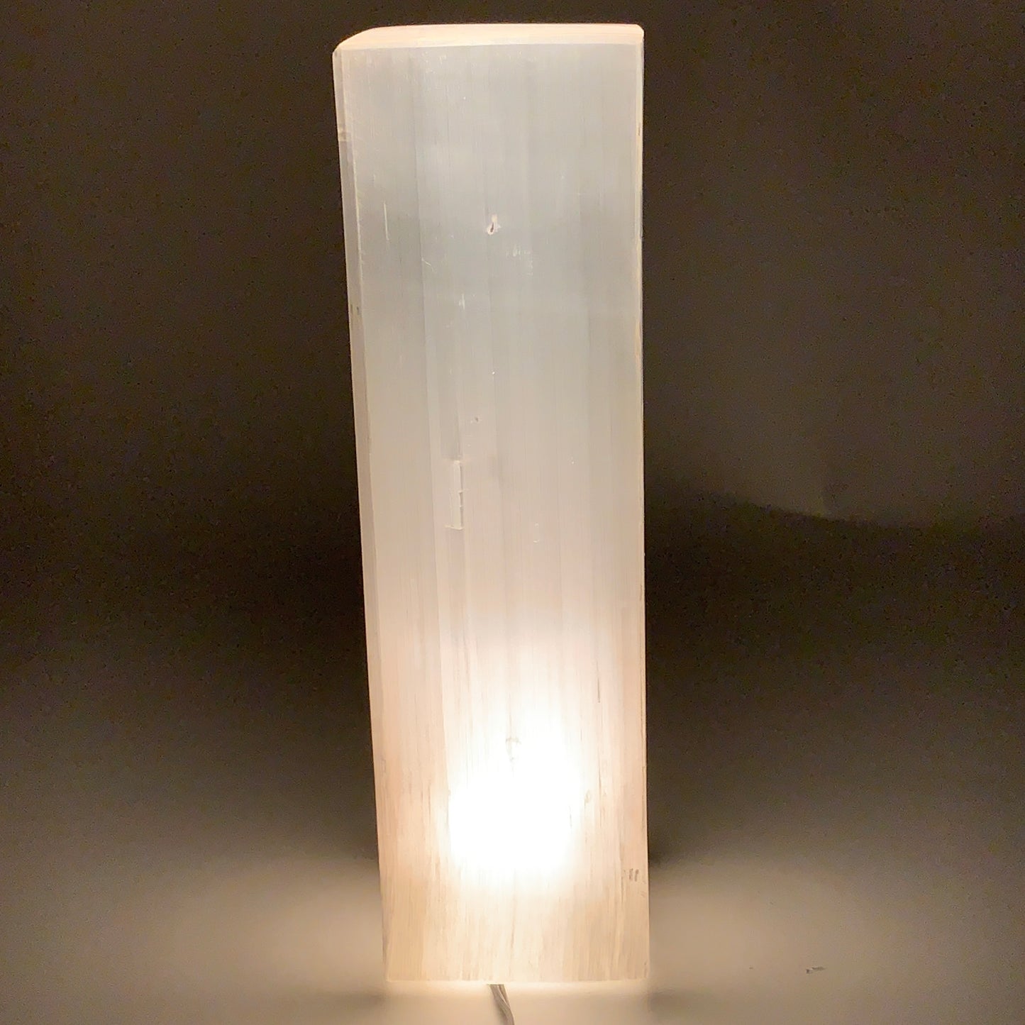 11 lbs. 11.6"x3.5", Rectangle Selenite (Satin Spar) Lamp, w/6ft Chord, B35802