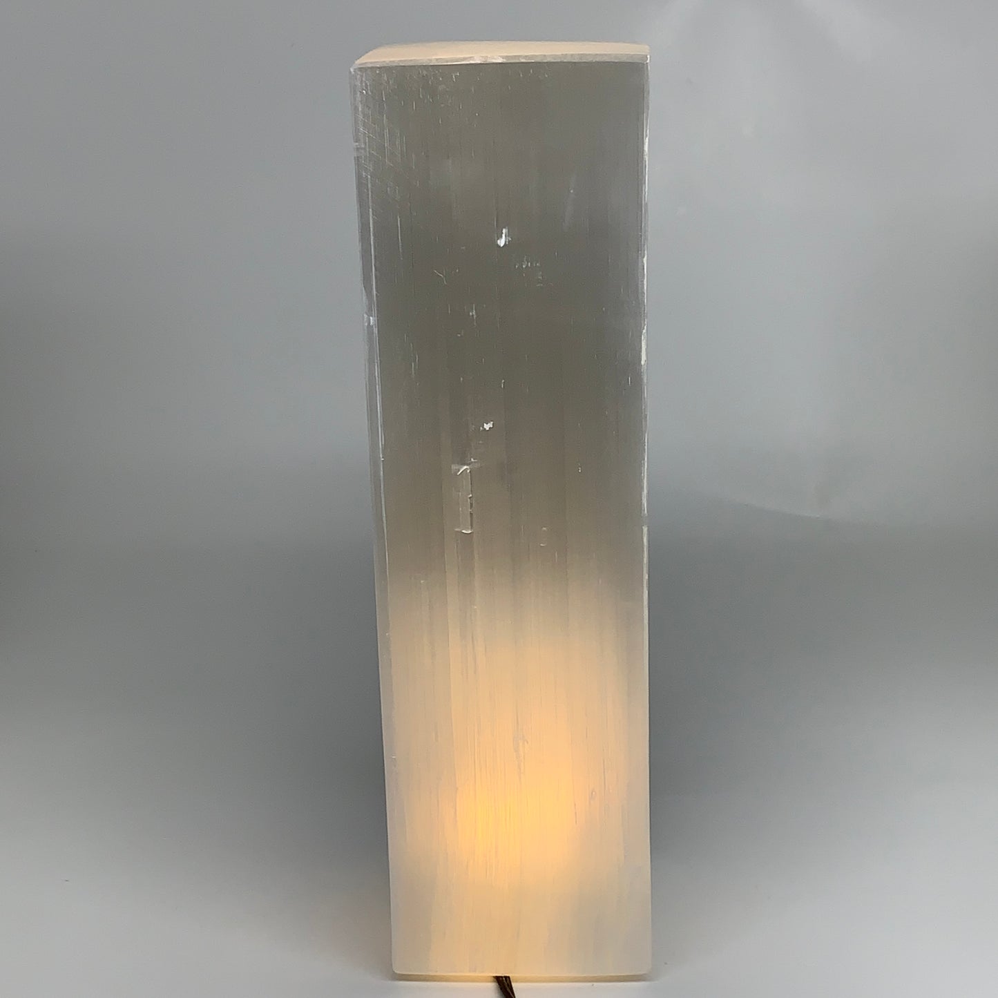 11 lbs. 11.6"x3.5", Rectangle Selenite (Satin Spar) Lamp, w/6ft Chord, B35802
