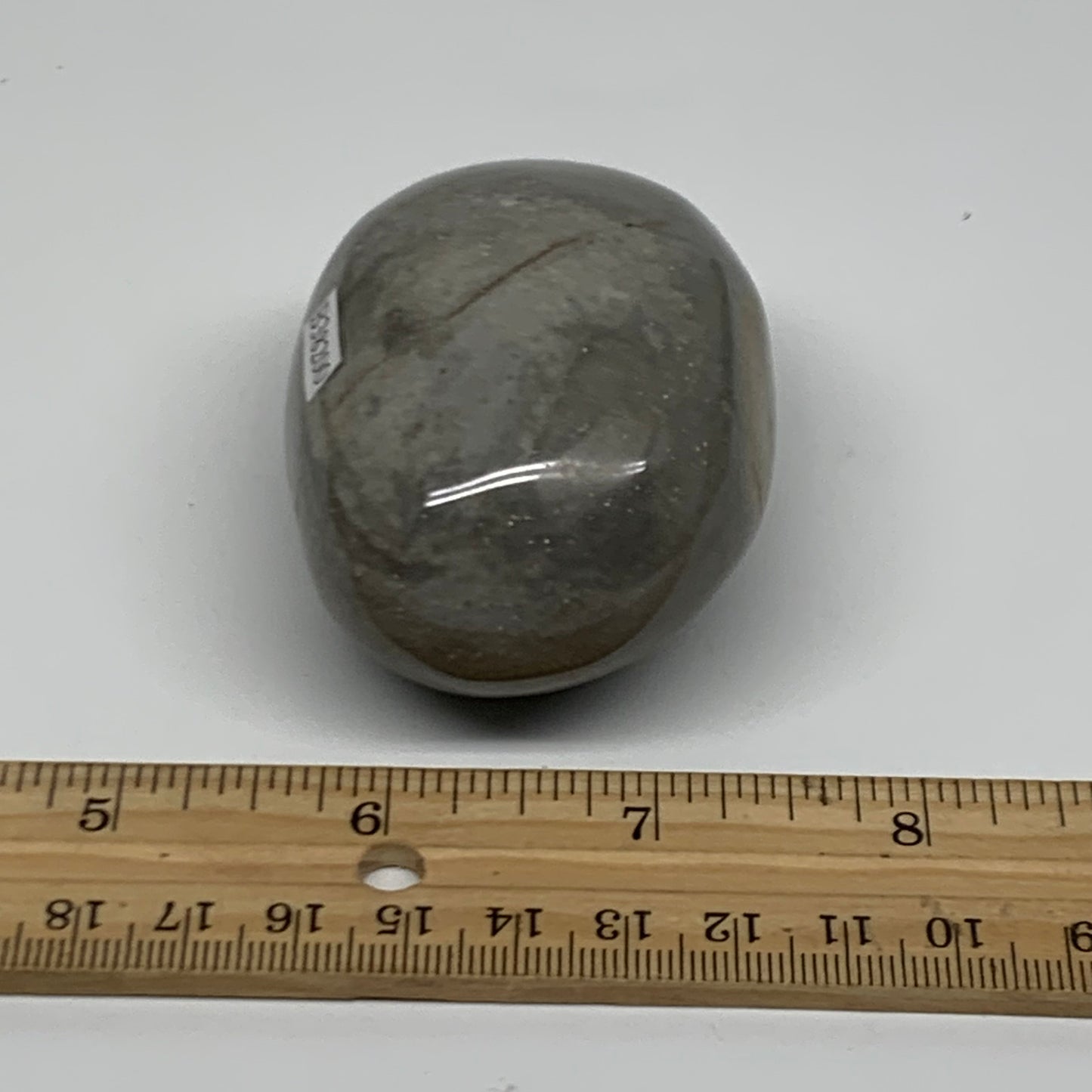 191.8g, 2.7"x2"x1.5" Natural Ocean Jasper Palm-Stone Orbicular Jasper, B38200