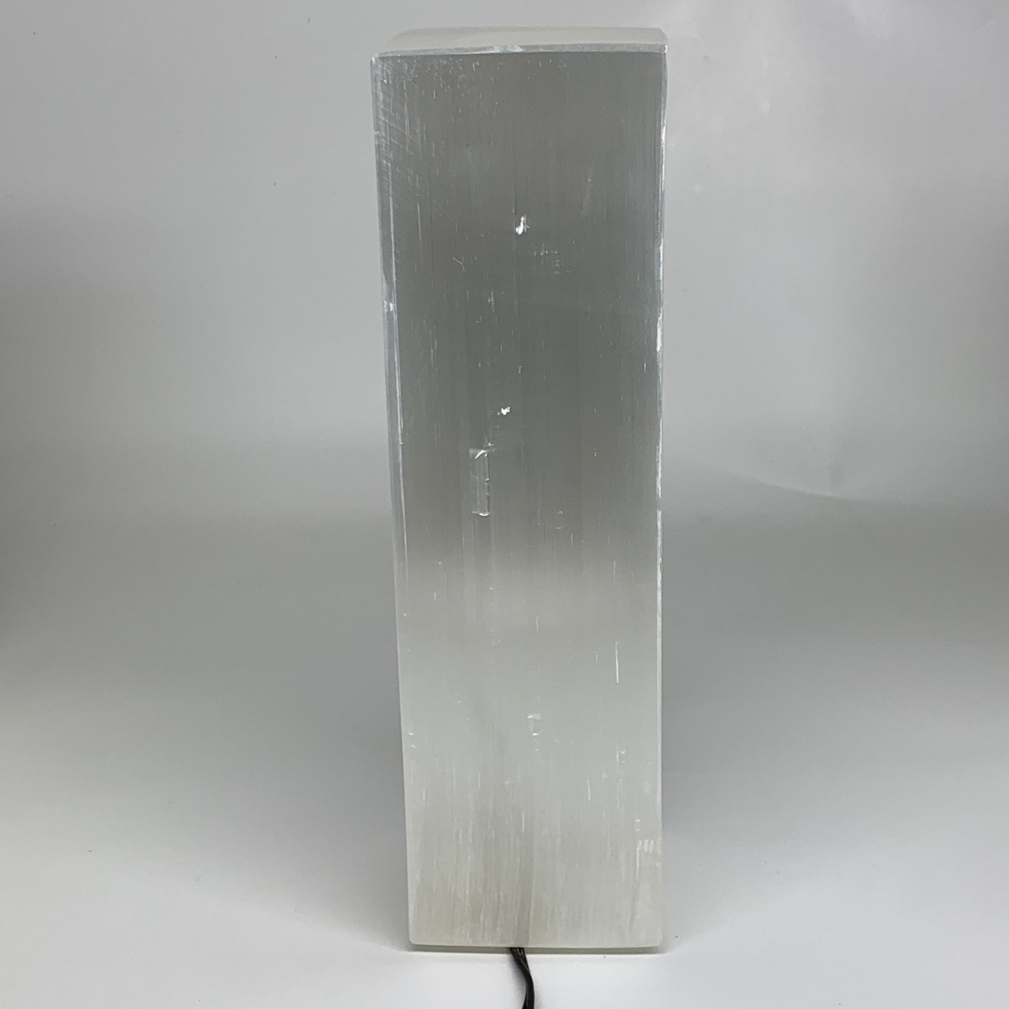 11 lbs. 11.6"x3.5", Rectangle Selenite (Satin Spar) Lamp, w/6ft Chord, B35802