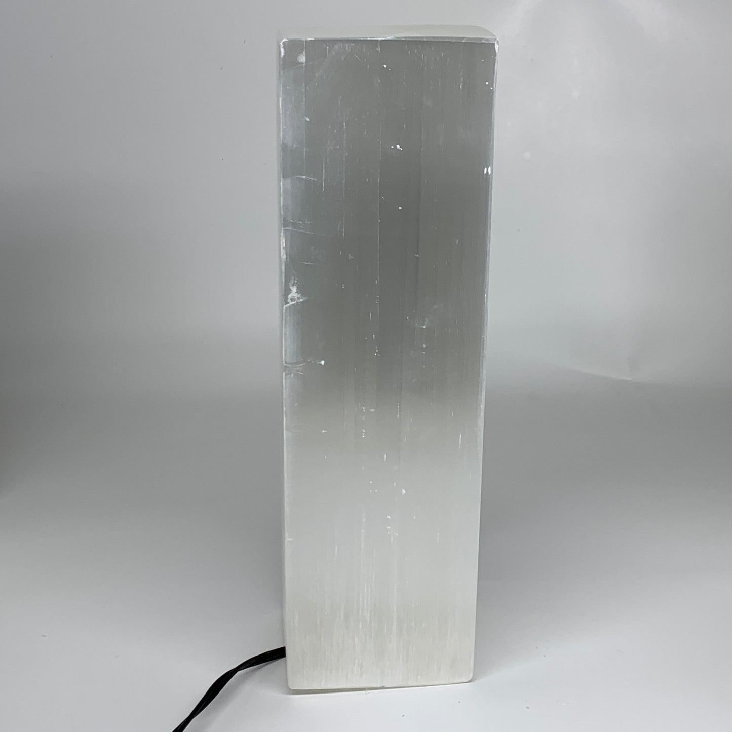 11 lbs. 11.6"x3.5", Rectangle Selenite (Satin Spar) Lamp, w/6ft Chord, B35802