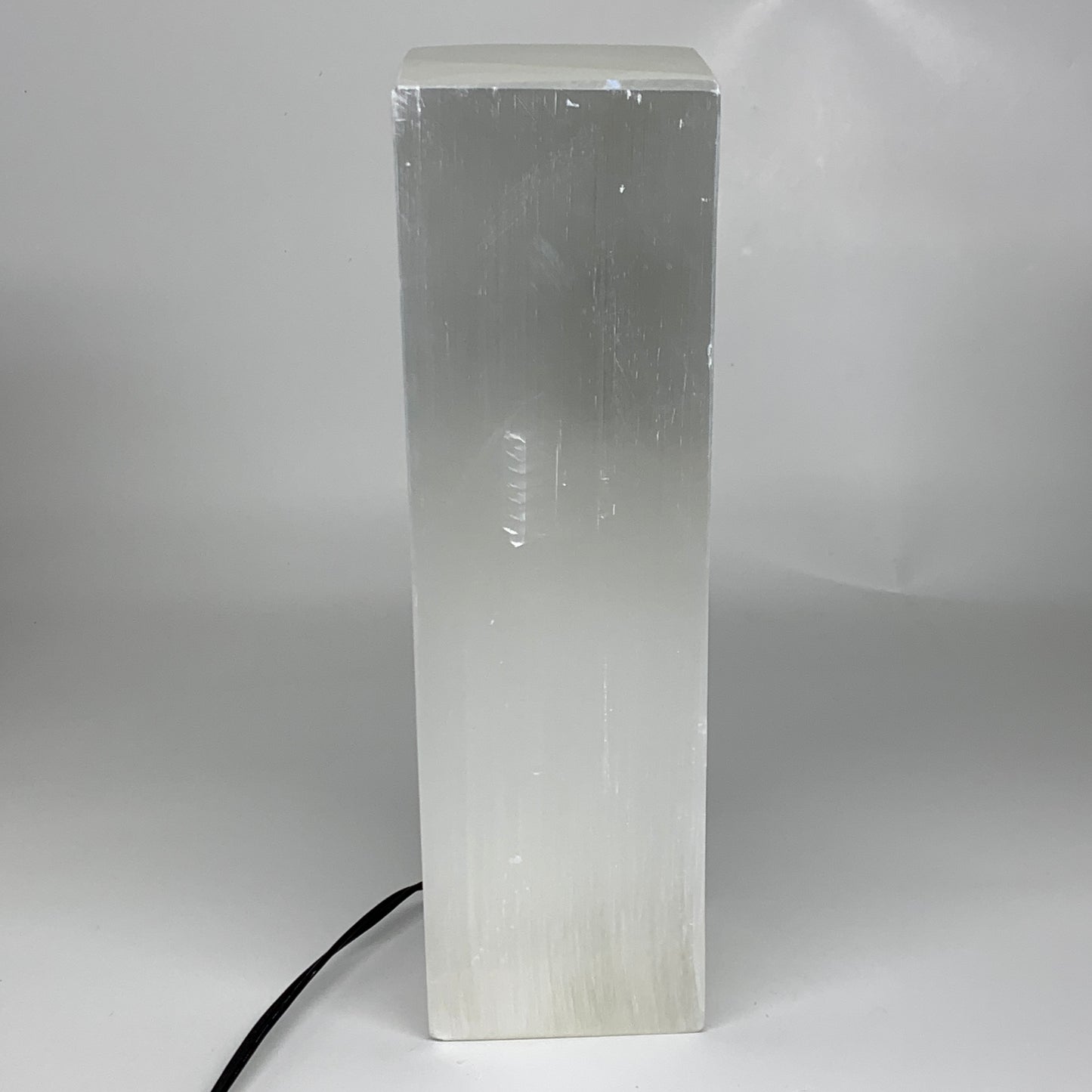 11 lbs. 11.6"x3.5", Rectangle Selenite (Satin Spar) Lamp, w/6ft Chord, B35802
