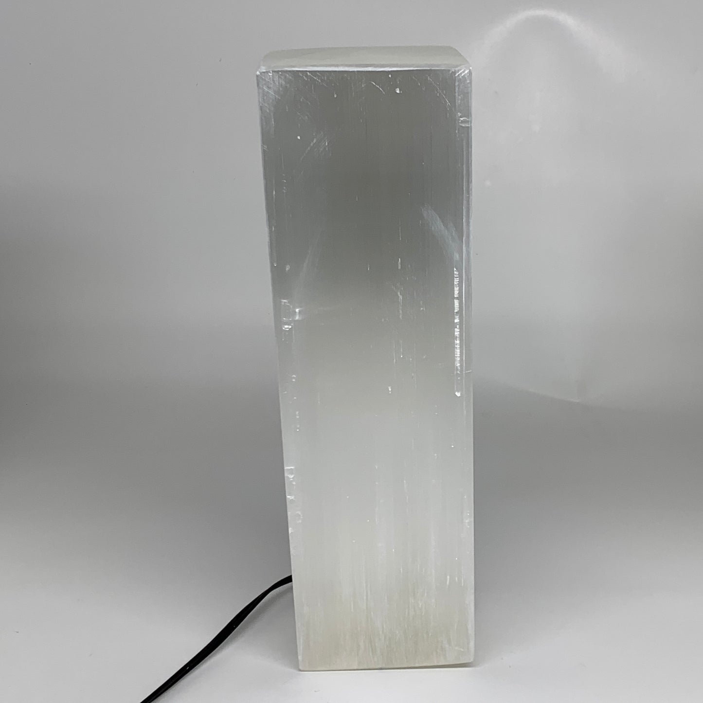 11 lbs. 11.6"x3.5", Rectangle Selenite (Satin Spar) Lamp, w/6ft Chord, B35802