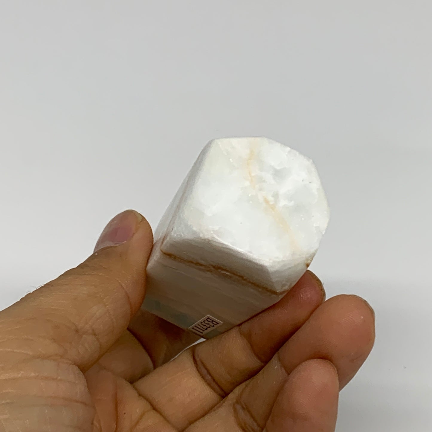 110g, 2.7"x1.1"x1.2", Caribbean Calcite Tower Gemstone @Afghanistan, B33711