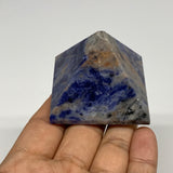 106.9g, 1.5"x2"x2", Sodalite Pyramid Crystal Gemstone @Brazil, B30180