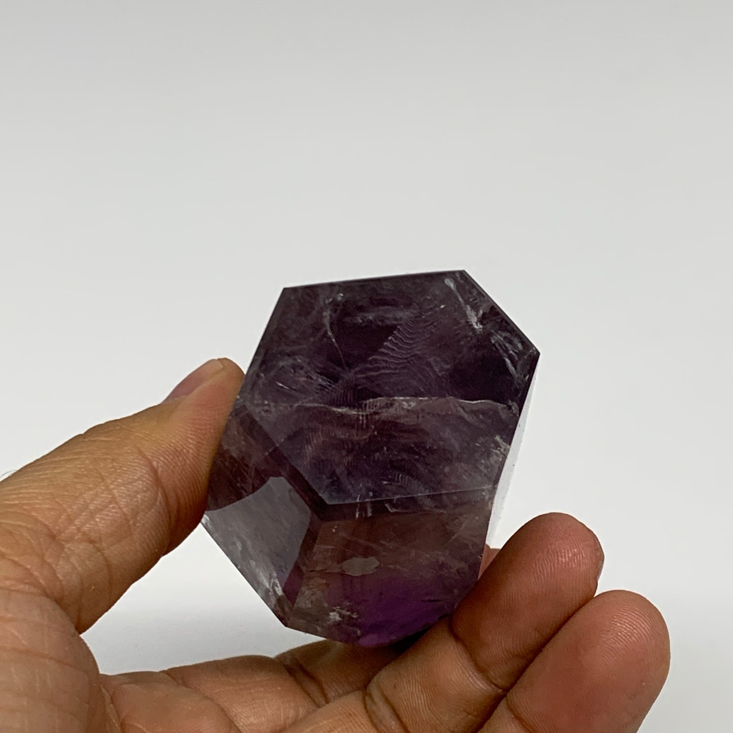 180g, 2.9"x1.7"x1.5", Natural Amethyst Tower Point Obelisk @Brazil, B32325