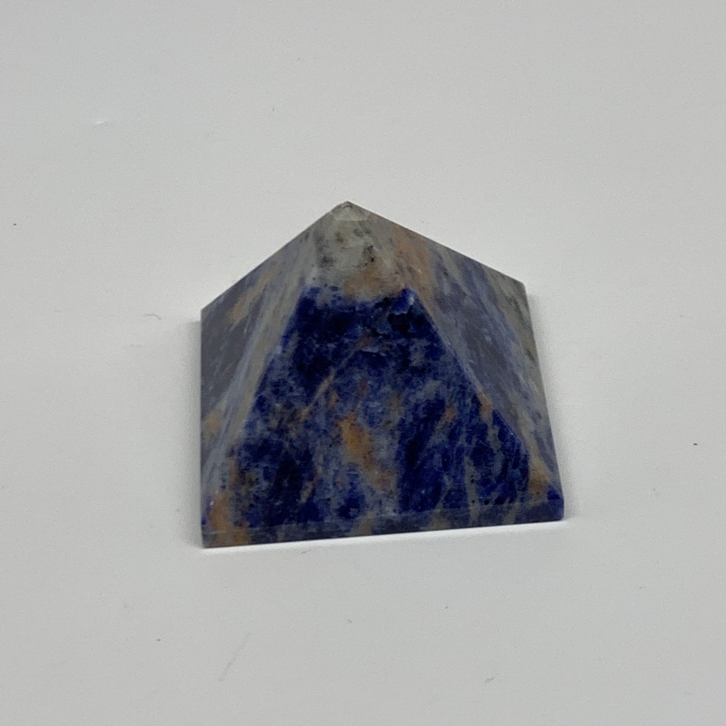 106.9g, 1.5"x2"x2", Sodalite Pyramid Crystal Gemstone @Brazil, B30180