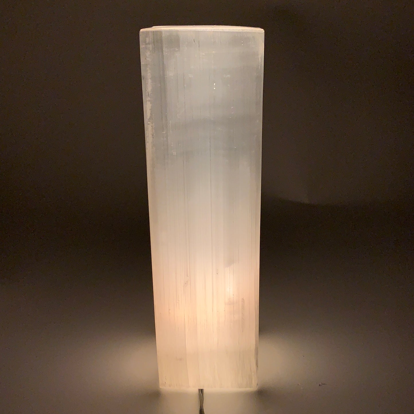 11.1 lbs. 11.6"x3.5", Rectangle Selenite (Satin Spar) Lamp, w/6ft Chord, B35803