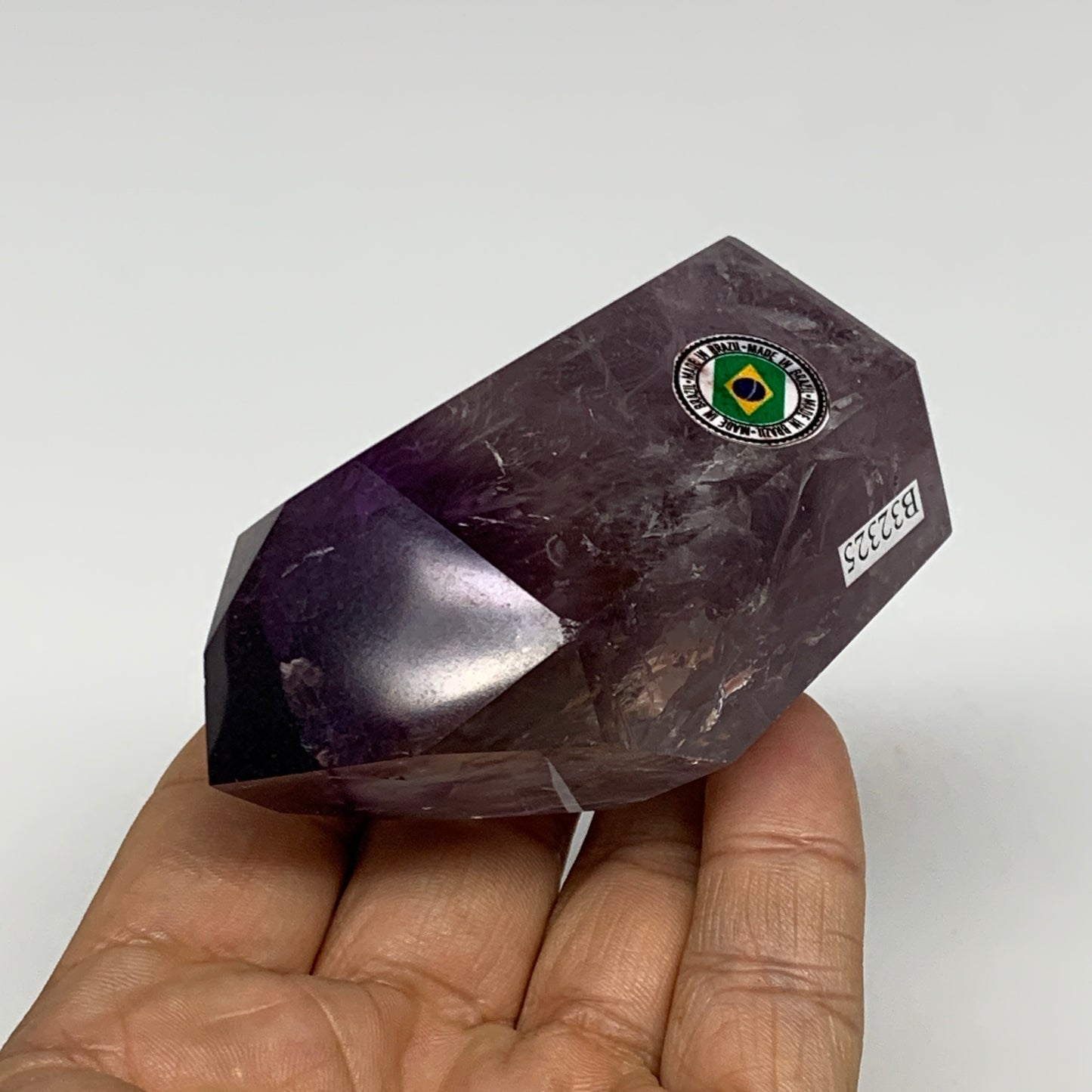 180g, 2.9"x1.7"x1.5", Natural Amethyst Tower Point Obelisk @Brazil, B32325