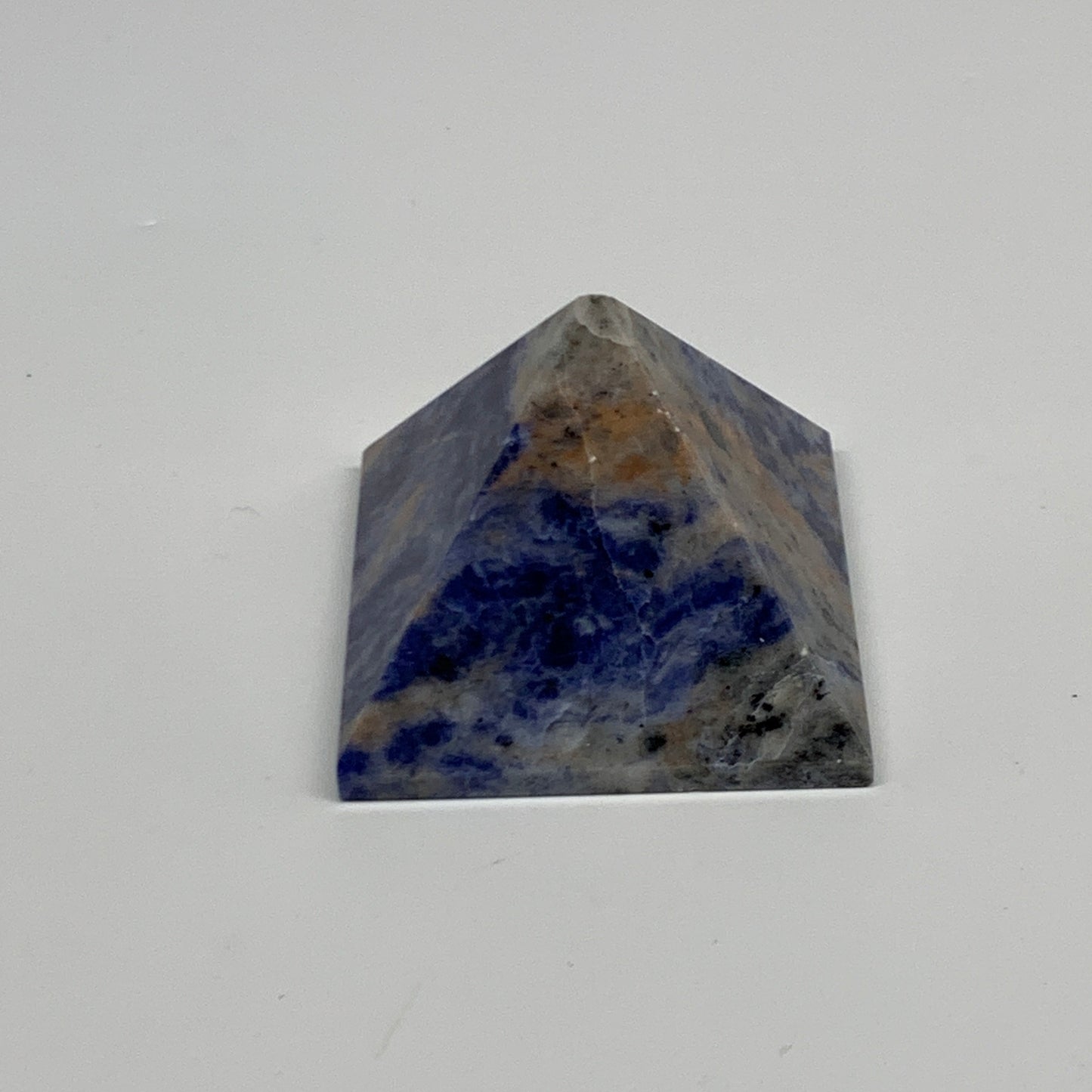 106.9g, 1.5"x2"x2", Sodalite Pyramid Crystal Gemstone @Brazil, B30180