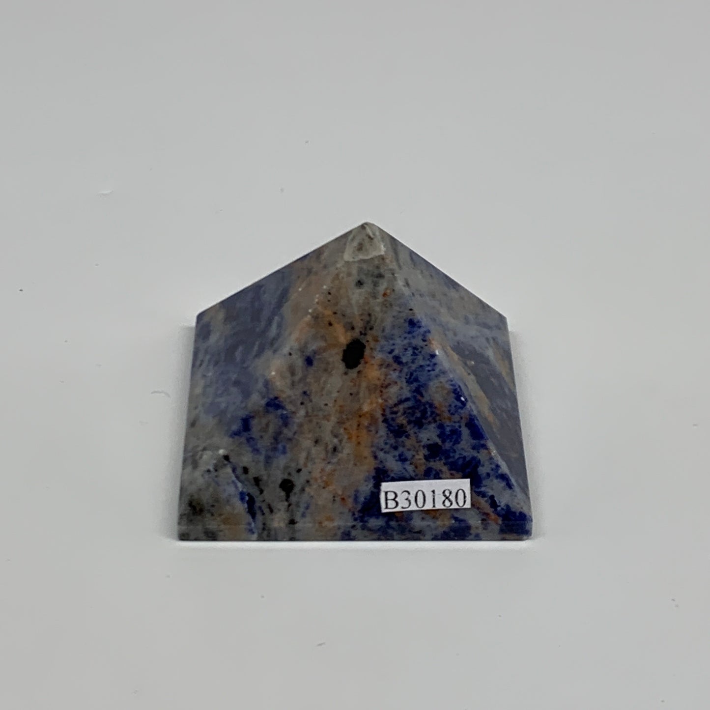 106.9g, 1.5"x2"x2", Sodalite Pyramid Crystal Gemstone @Brazil, B30180