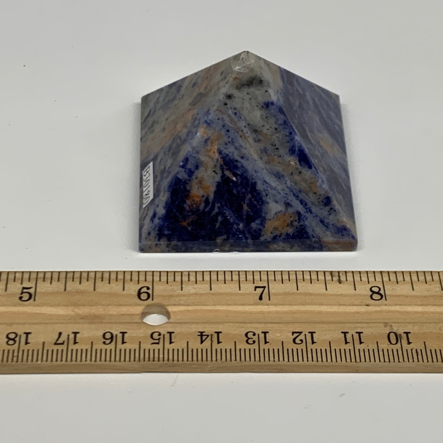 106.9g, 1.5"x2"x2", Sodalite Pyramid Crystal Gemstone @Brazil, B30180