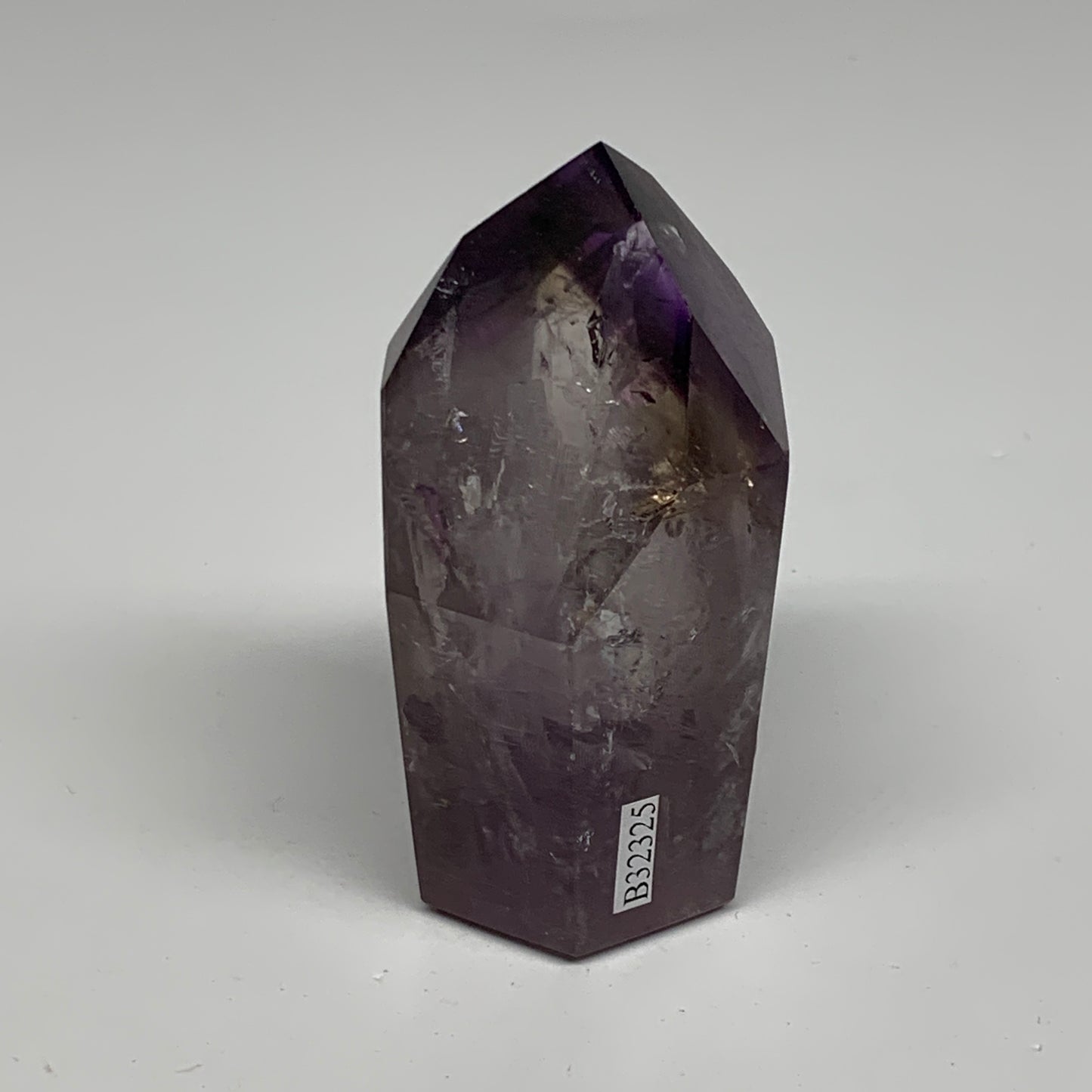 180g, 2.9"x1.7"x1.5", Natural Amethyst Tower Point Obelisk @Brazil, B32325
