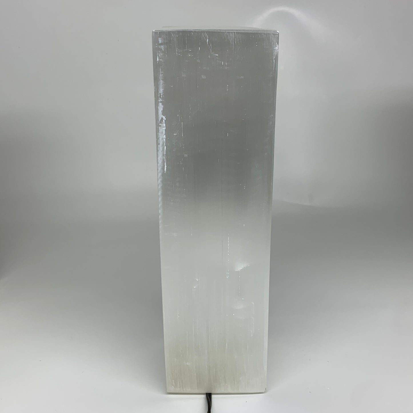 11.1 lbs. 11.6"x3.5", Rectangle Selenite (Satin Spar) Lamp, w/6ft Chord, B35803