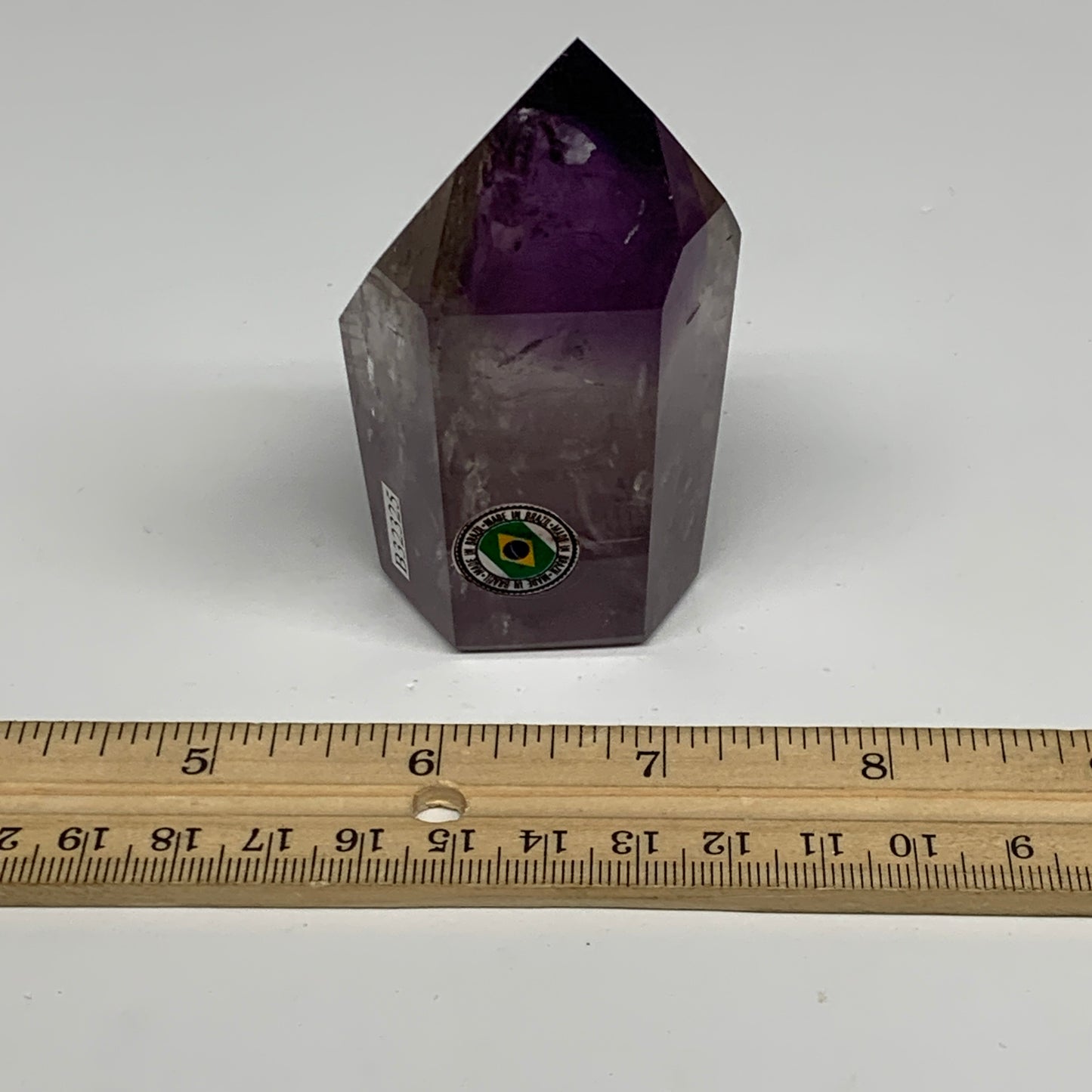 180g, 2.9"x1.7"x1.5", Natural Amethyst Tower Point Obelisk @Brazil, B32325
