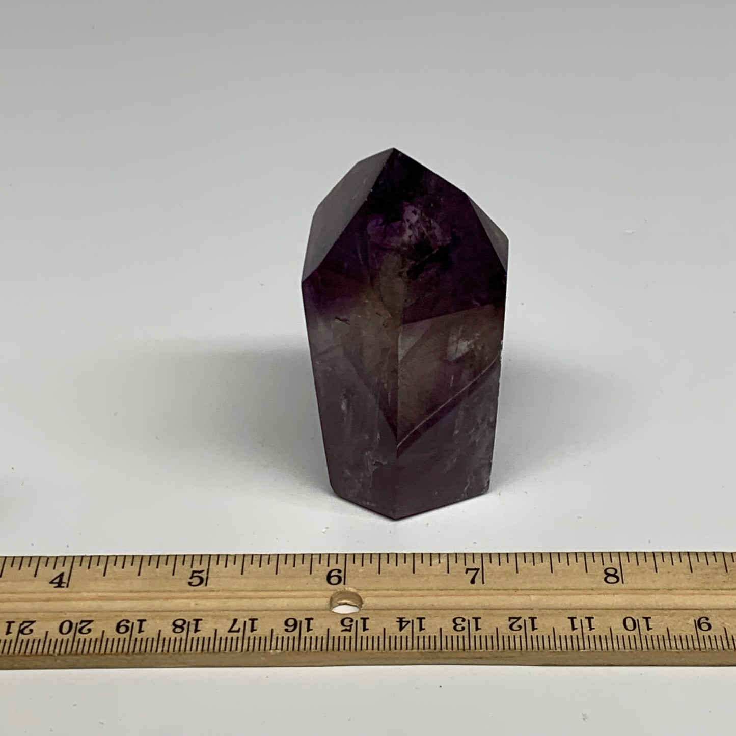 180g, 2.9"x1.7"x1.5", Natural Amethyst Tower Point Obelisk @Brazil, B32325