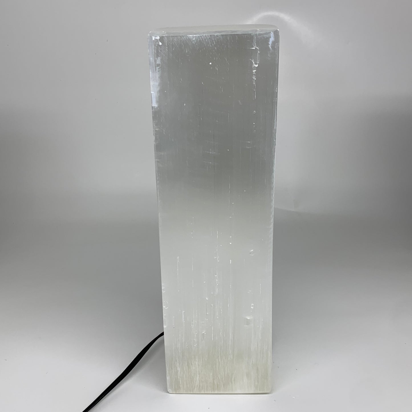 11.1 lbs. 11.6"x3.5", Rectangle Selenite (Satin Spar) Lamp, w/6ft Chord, B35803