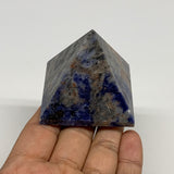 143.9g, 1.8"x2.1"x2.1", Sodalite Pyramid Crystal Gemstone @Brazil, B30181