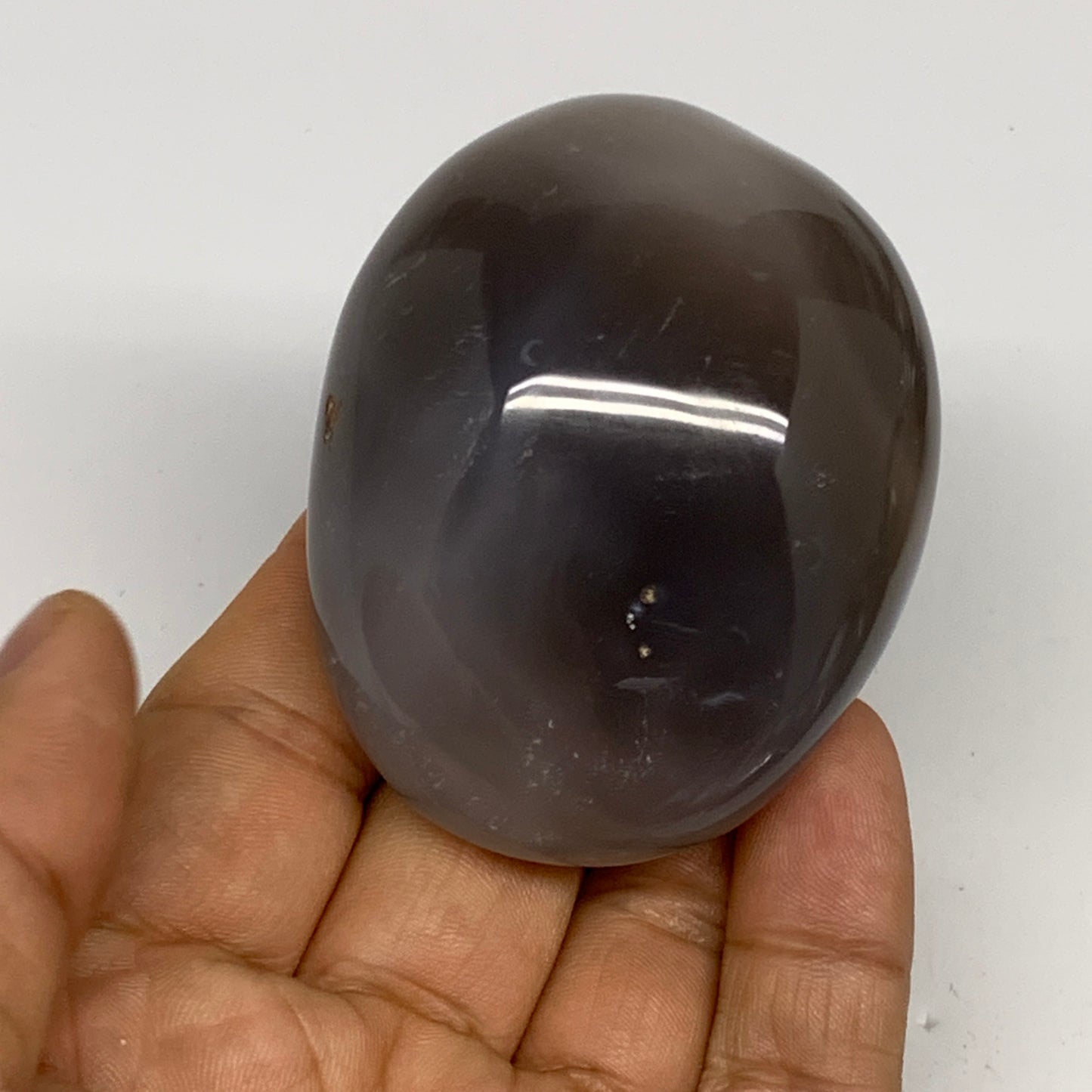 145g, 2.5"x2"x1.4" Orca Agate Palm-Stone Reiki Energy Crystal Reiki, B28671