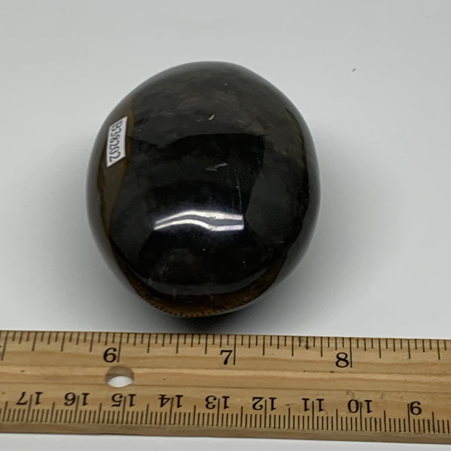 207.5g, 2.8"x2"x1.7" Natural Ocean Jasper Palm-Stone Orbicular Jasper, B38202