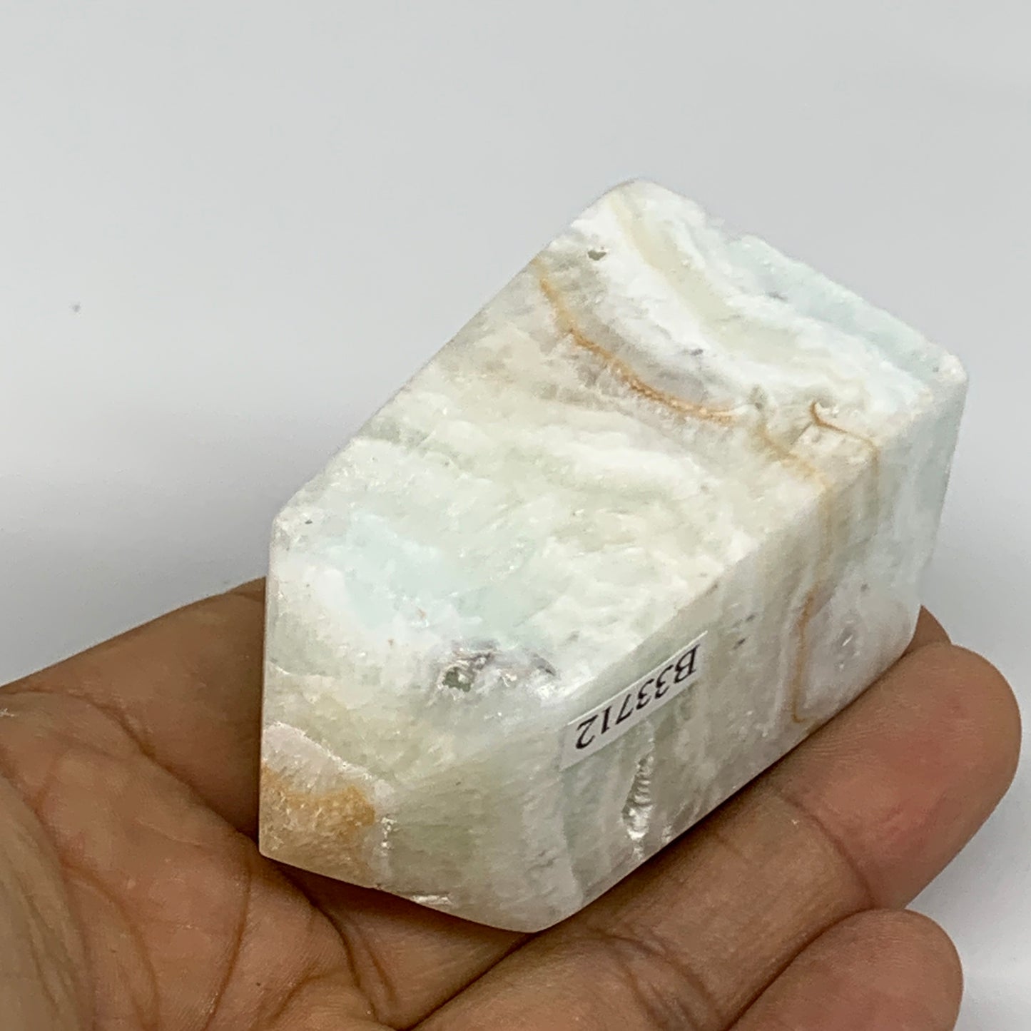 136.3g, 2.4"x1.3"x1.3", Caribbean Calcite Tower Gemstone @Afghanistan, B33712