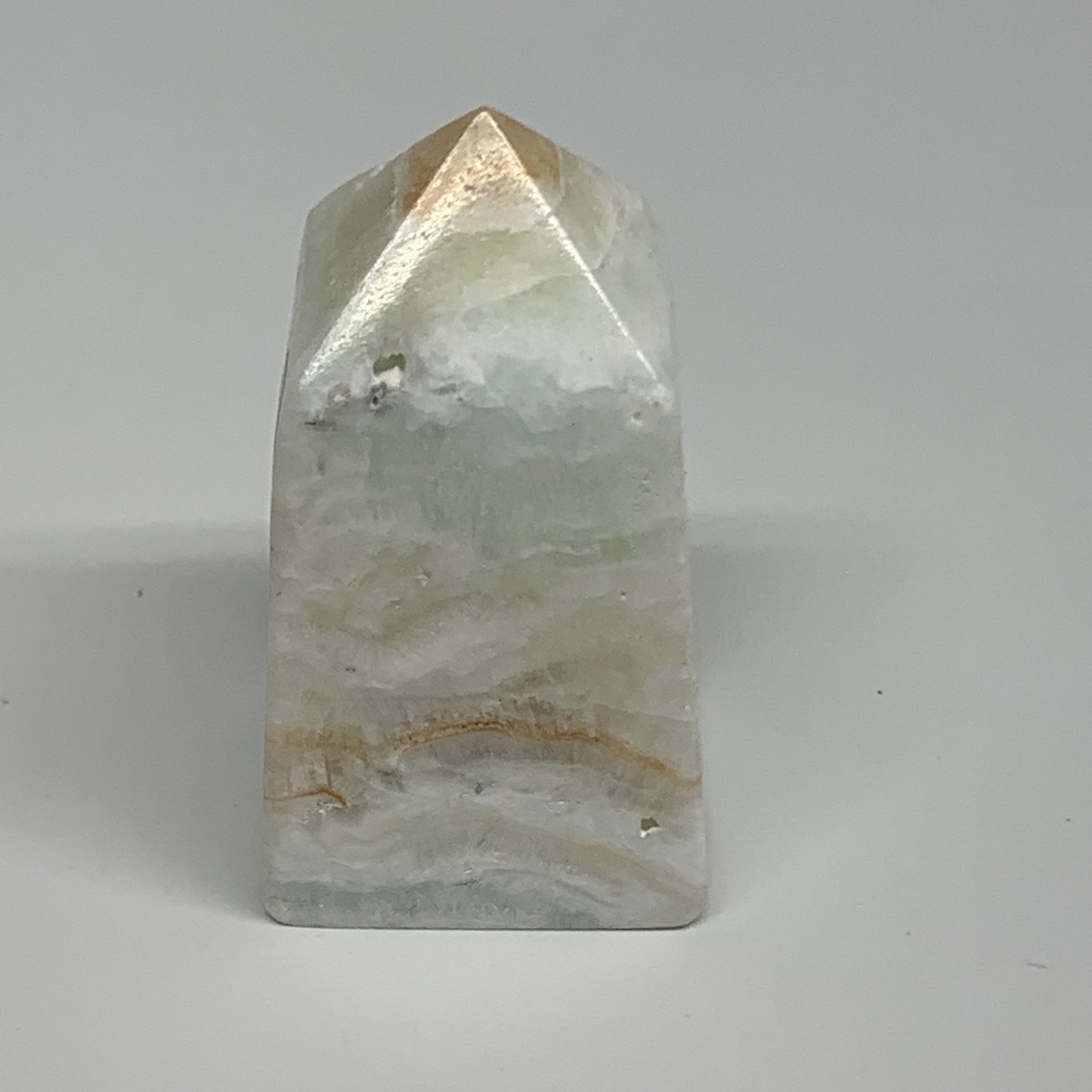 136.3g, 2.4"x1.3"x1.3", Caribbean Calcite Tower Gemstone @Afghanistan, B33712