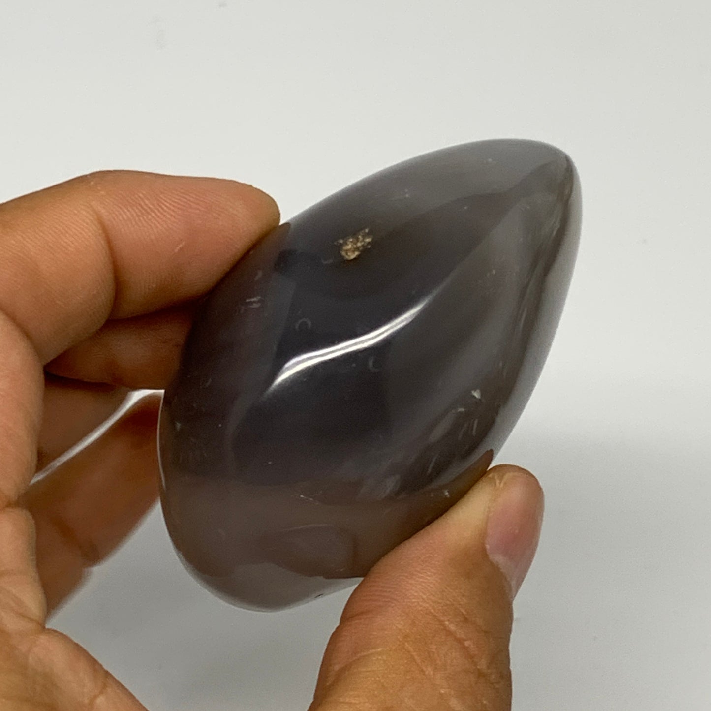 145g, 2.5"x2"x1.4" Orca Agate Palm-Stone Reiki Energy Crystal Reiki, B28671