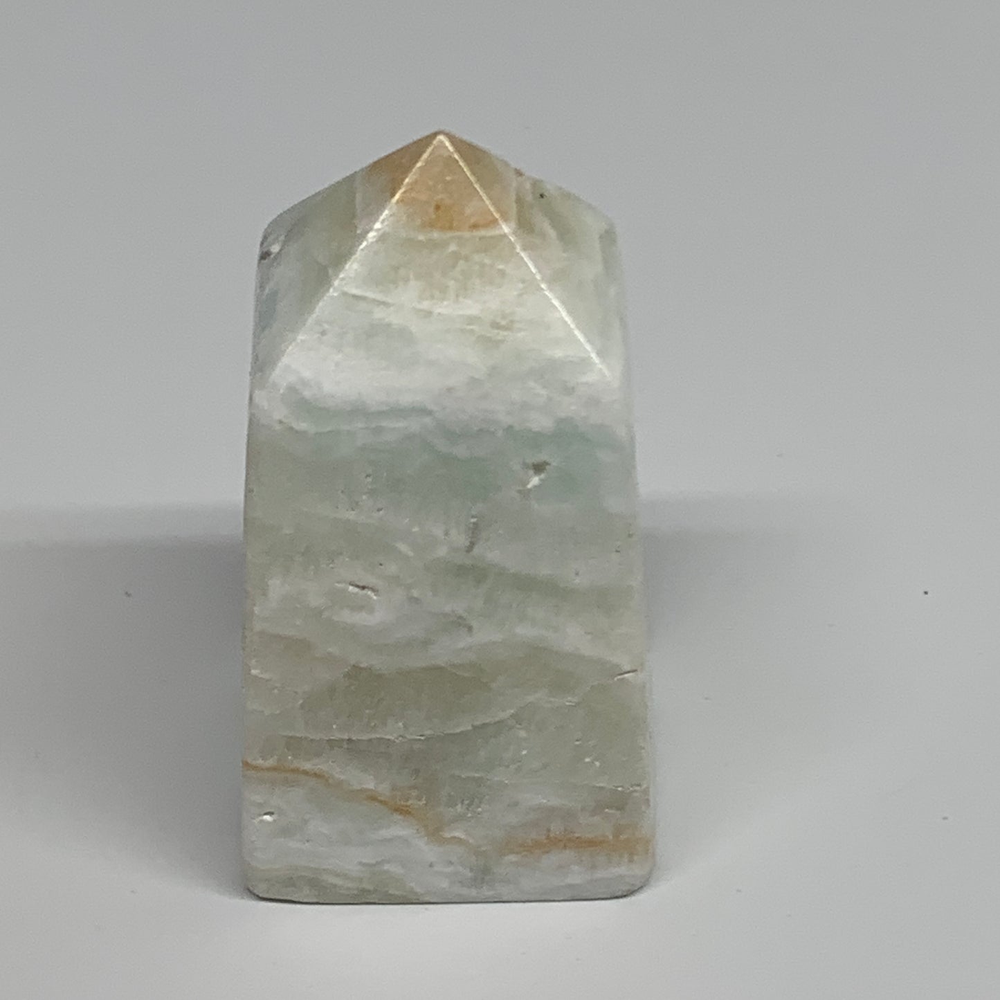 136.3g, 2.4"x1.3"x1.3", Caribbean Calcite Tower Gemstone @Afghanistan, B33712