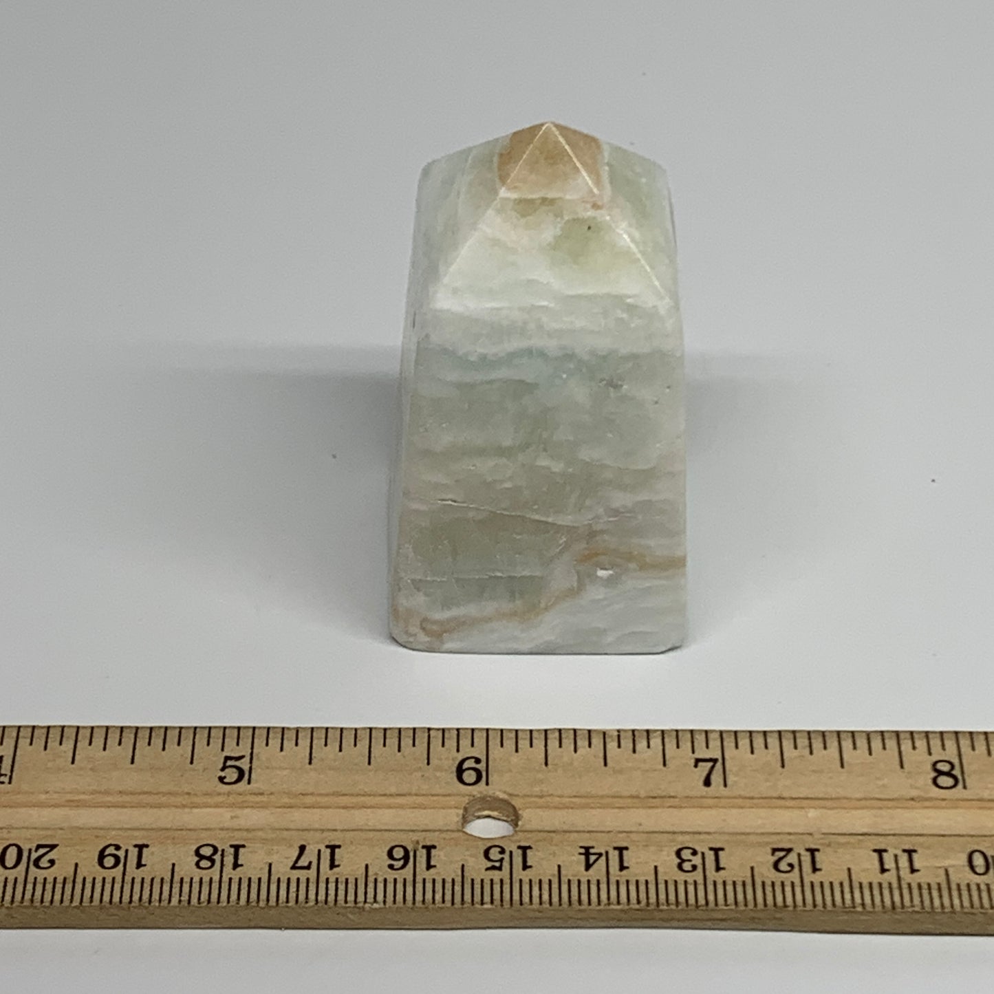136.3g, 2.4"x1.3"x1.3", Caribbean Calcite Tower Gemstone @Afghanistan, B33712