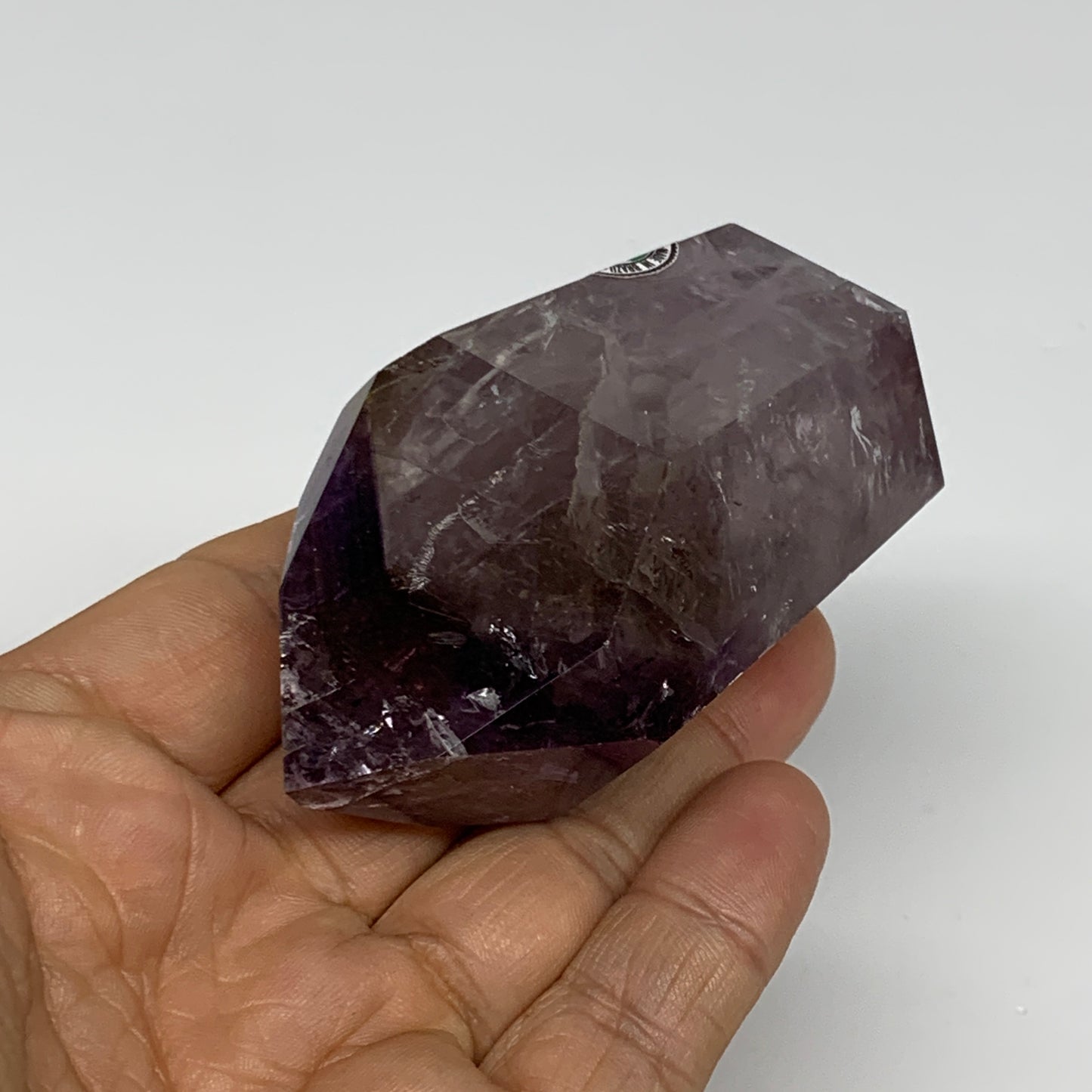 143.2g, 2.9"x1.7"x1.3", Natural Amethyst Tower Point Obelisk @Brazil, B32326