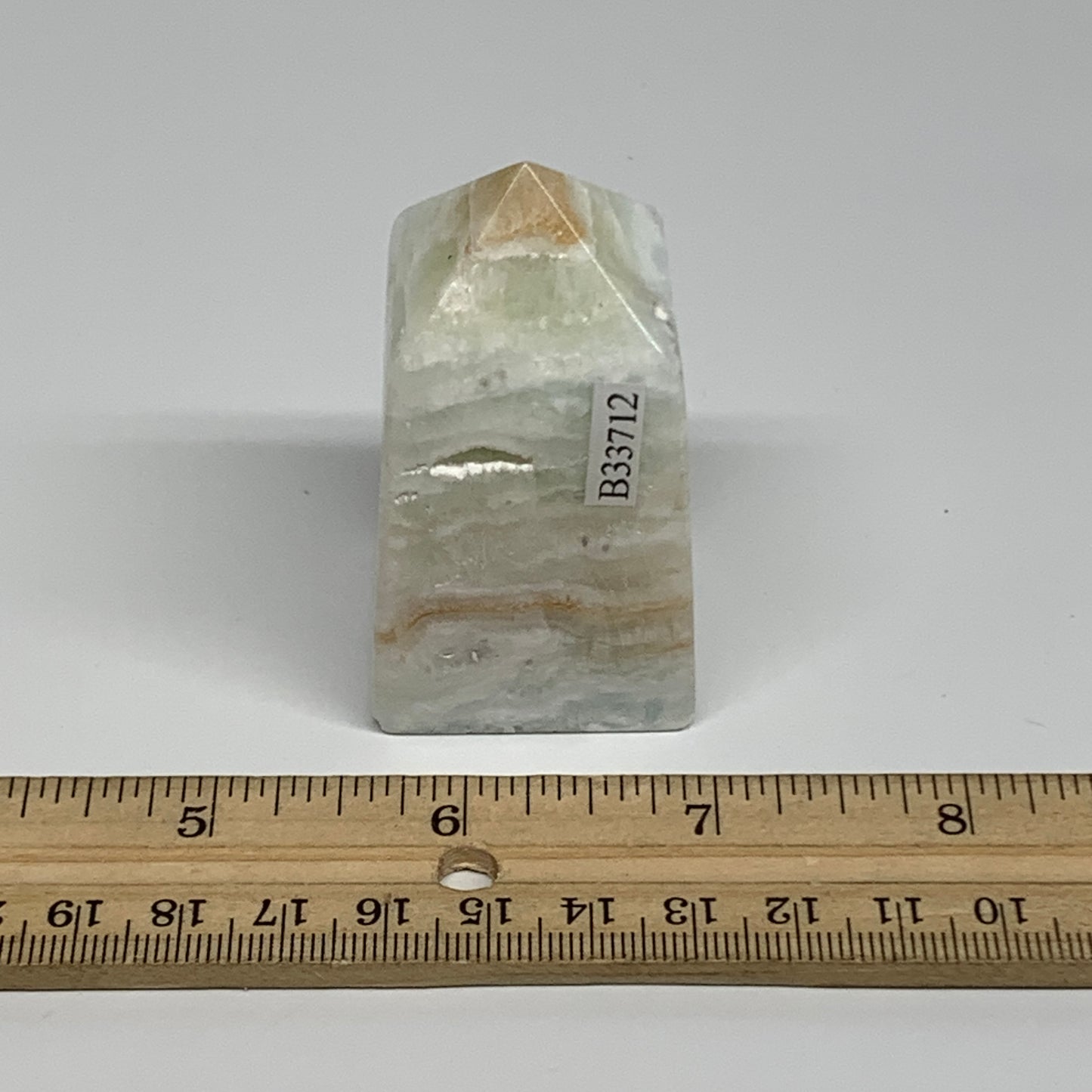 136.3g, 2.4"x1.3"x1.3", Caribbean Calcite Tower Gemstone @Afghanistan, B33712
