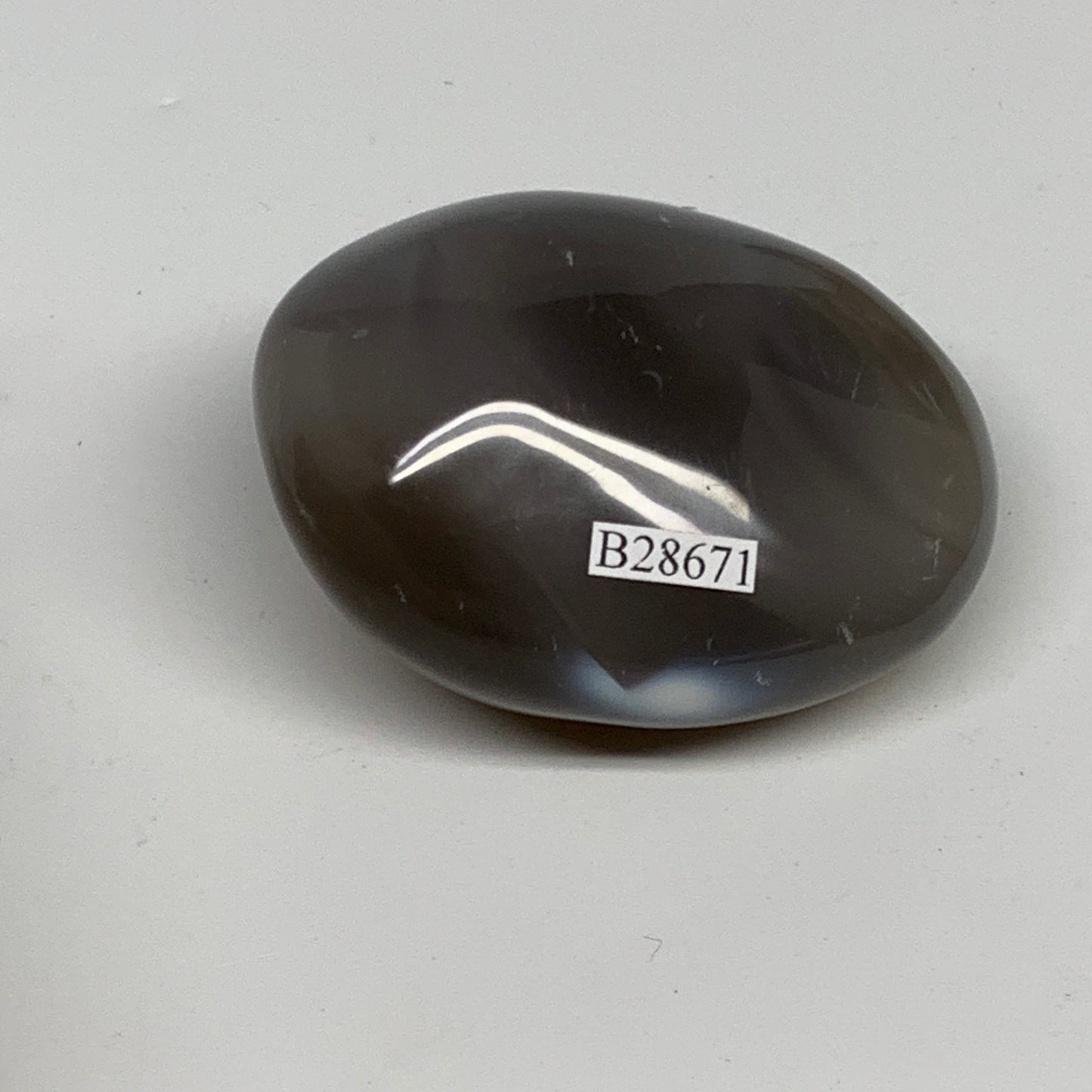 145g, 2.5"x2"x1.4" Orca Agate Palm-Stone Reiki Energy Crystal Reiki, B28671