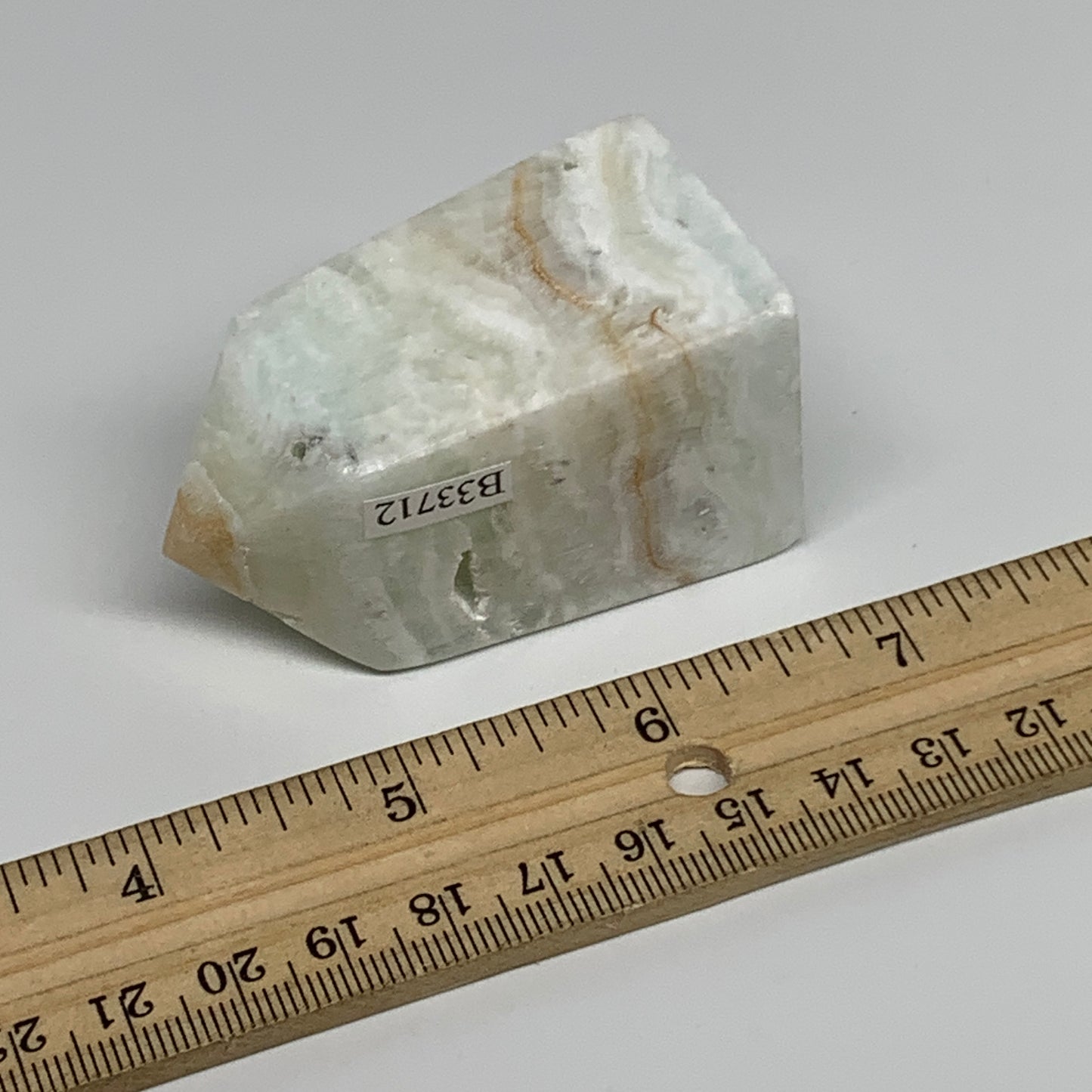 136.3g, 2.4"x1.3"x1.3", Caribbean Calcite Tower Gemstone @Afghanistan, B33712