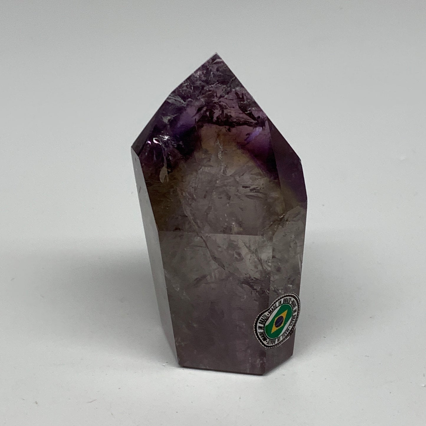 143.2g, 2.9"x1.7"x1.3", Natural Amethyst Tower Point Obelisk @Brazil, B32326