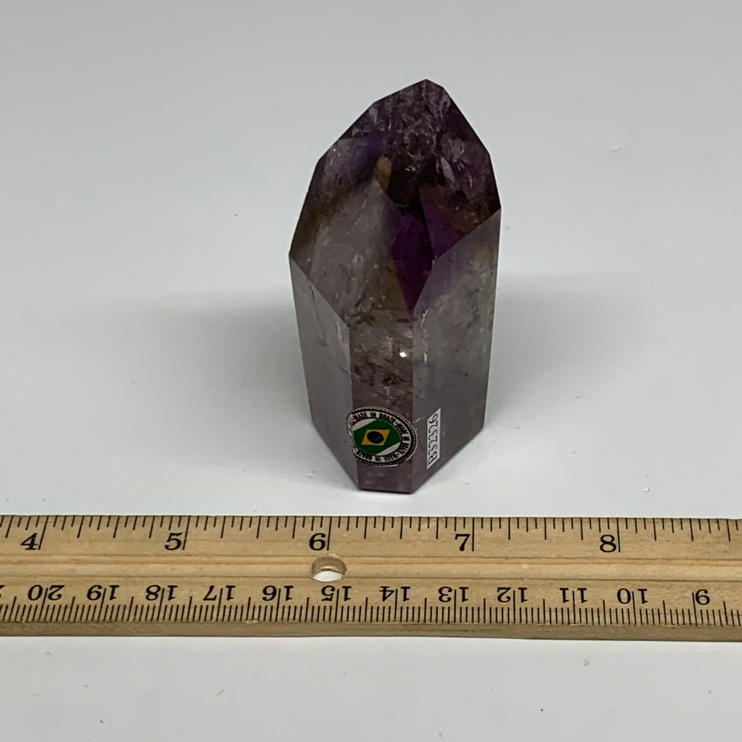 143.2g, 2.9"x1.7"x1.3", Natural Amethyst Tower Point Obelisk @Brazil, B32326