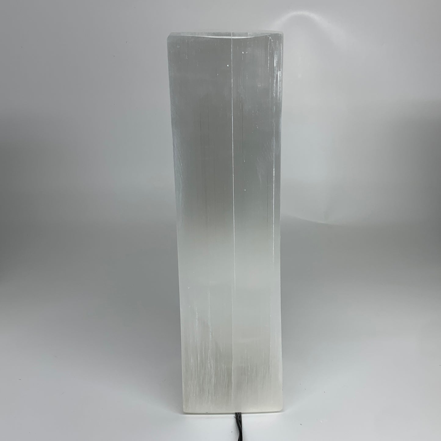 9.9 lbs. 11.7"x3.5", Rectangle Selenite (Satin Spar) Lamp, w/6ft Chord, B35804
