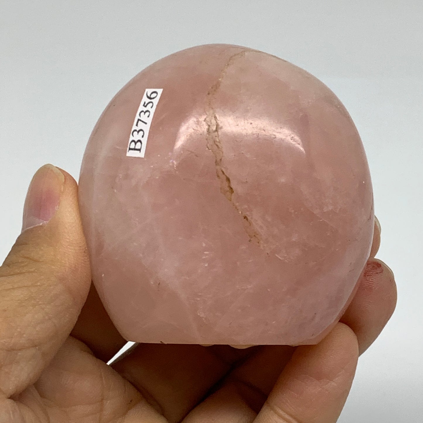 0.5 lbs, 2.4"x2.3"x1.7", Rose Quartz Crystal Freeform Polished Crystal, B37356