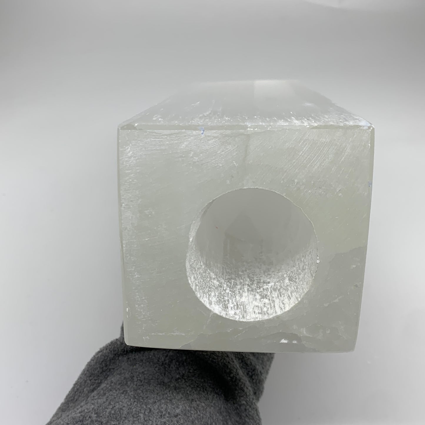 9.9 lbs. 11.7"x3.5", Rectangle Selenite (Satin Spar) Lamp, w/6ft Chord, B35804