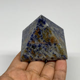 189.5g, 2"x2.3"x2.2", Sodalite Pyramid Crystal Gemstone @Brazil, B30183