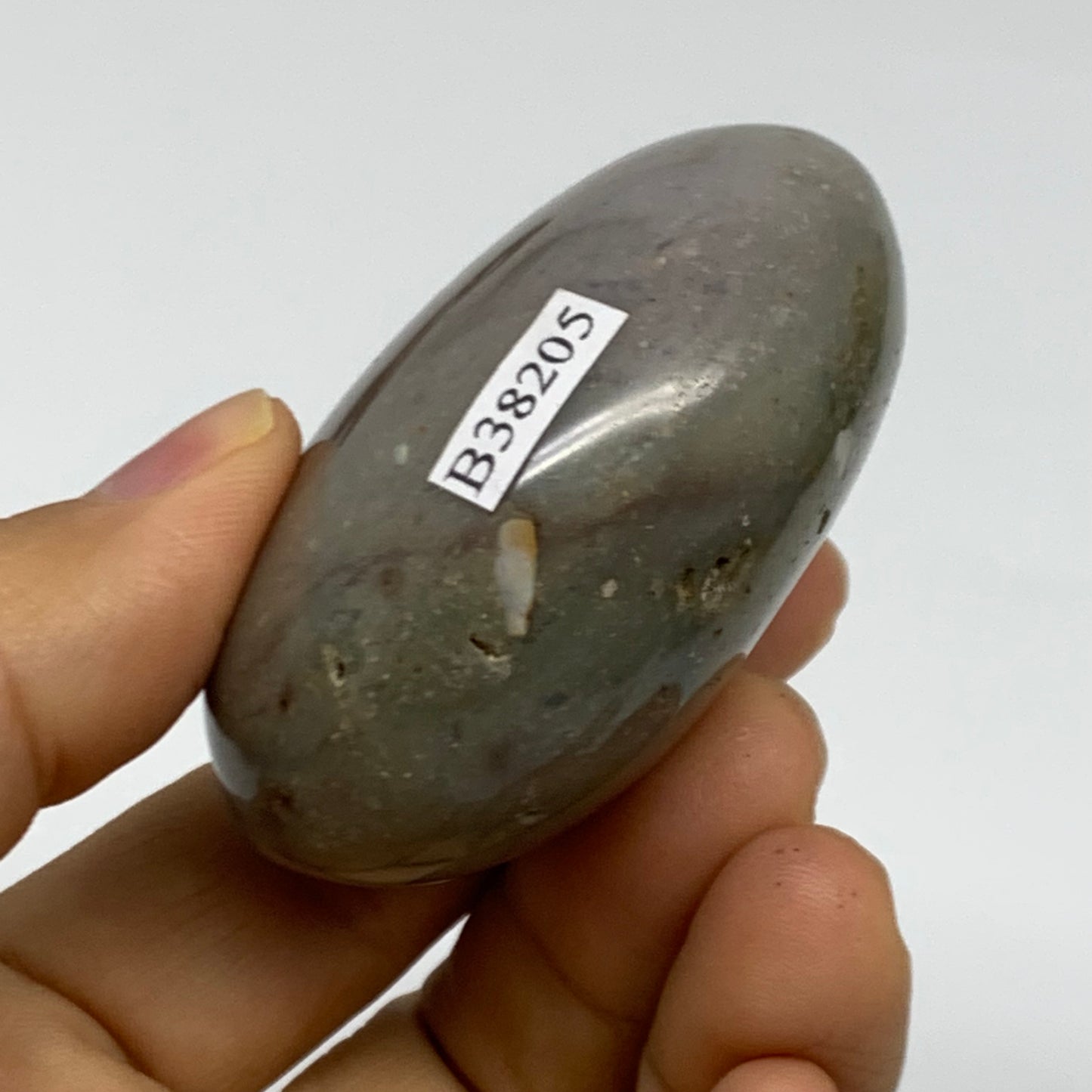 101.1g, 2.3"x1.7"x1.2" Natural Ocean Jasper Palm-Stone Orbicular Jasper, B38205