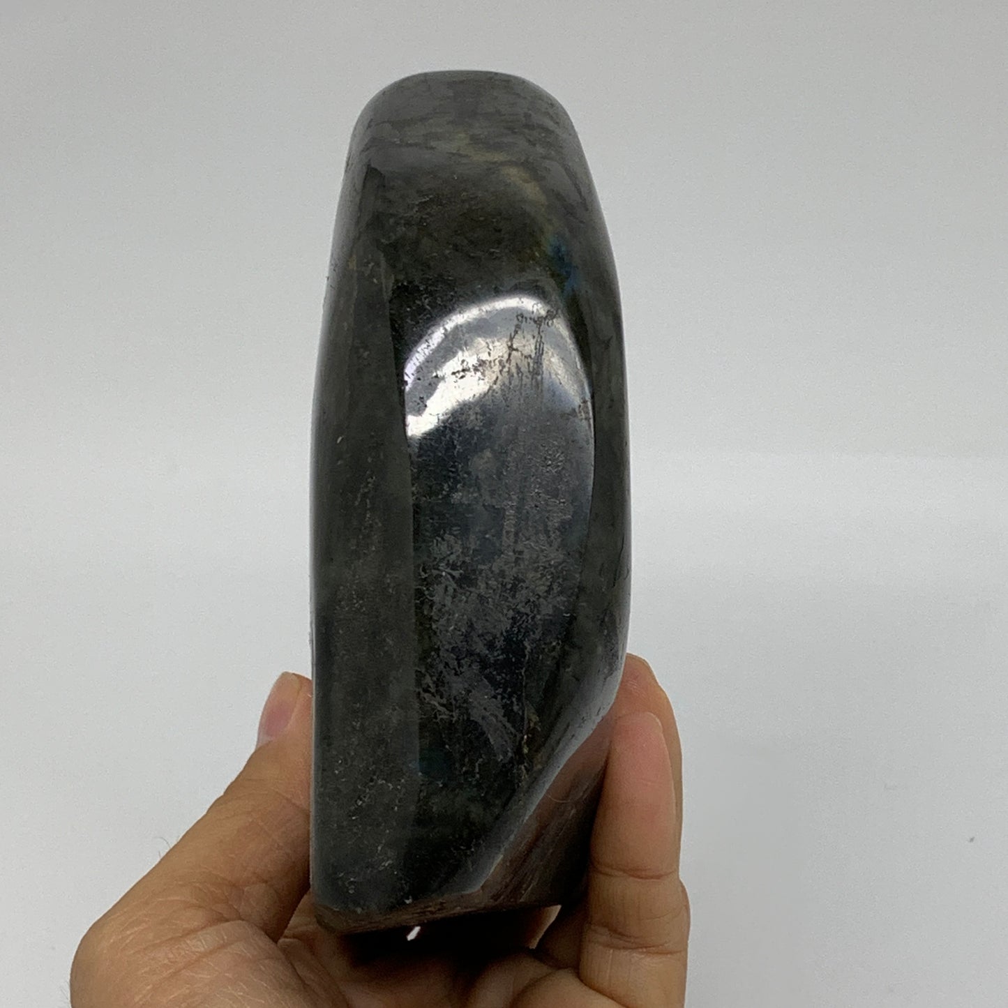 2.3 lbs, 5.3"x3.8"x1.6" Natural Labradorite Crystal Gemstones Freeform, B37357