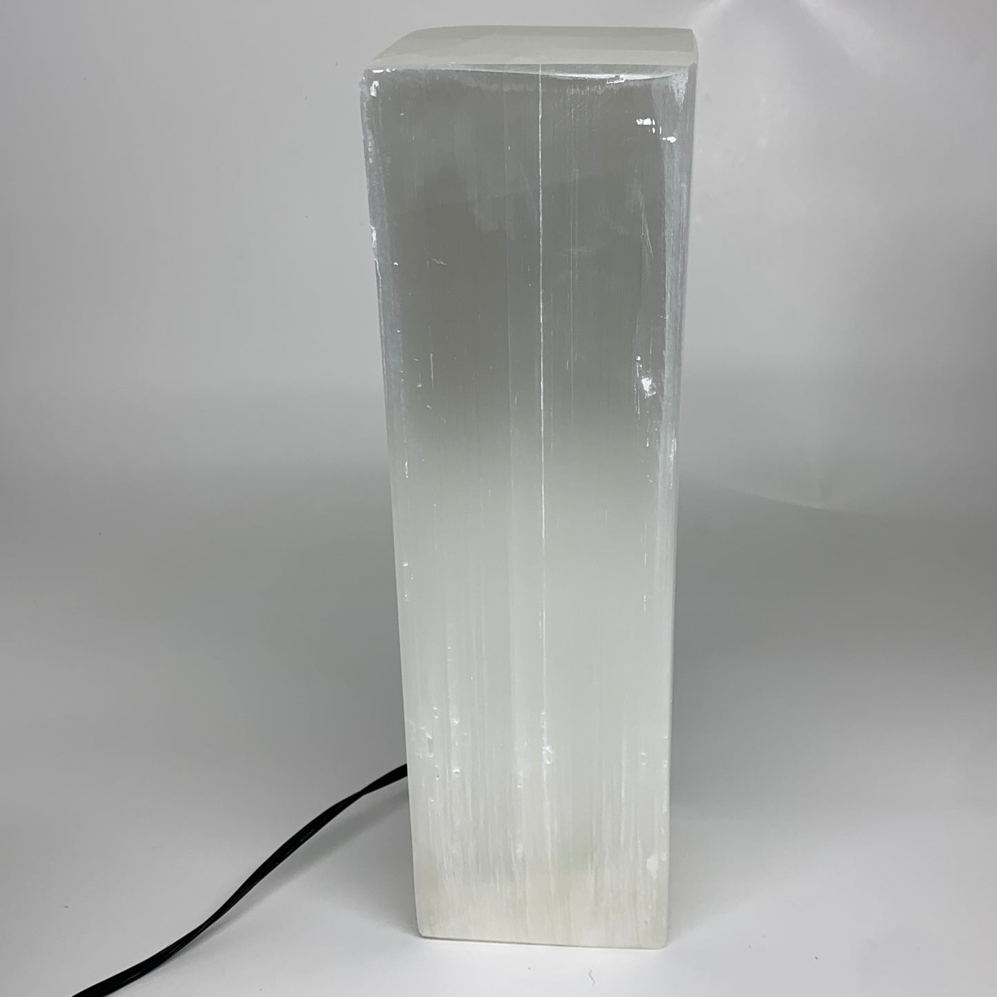 11.8 lbs. 11.7"x3.6", Rectangle Selenite (Satin Spar) Lamp, w/6ft Chord, B35805