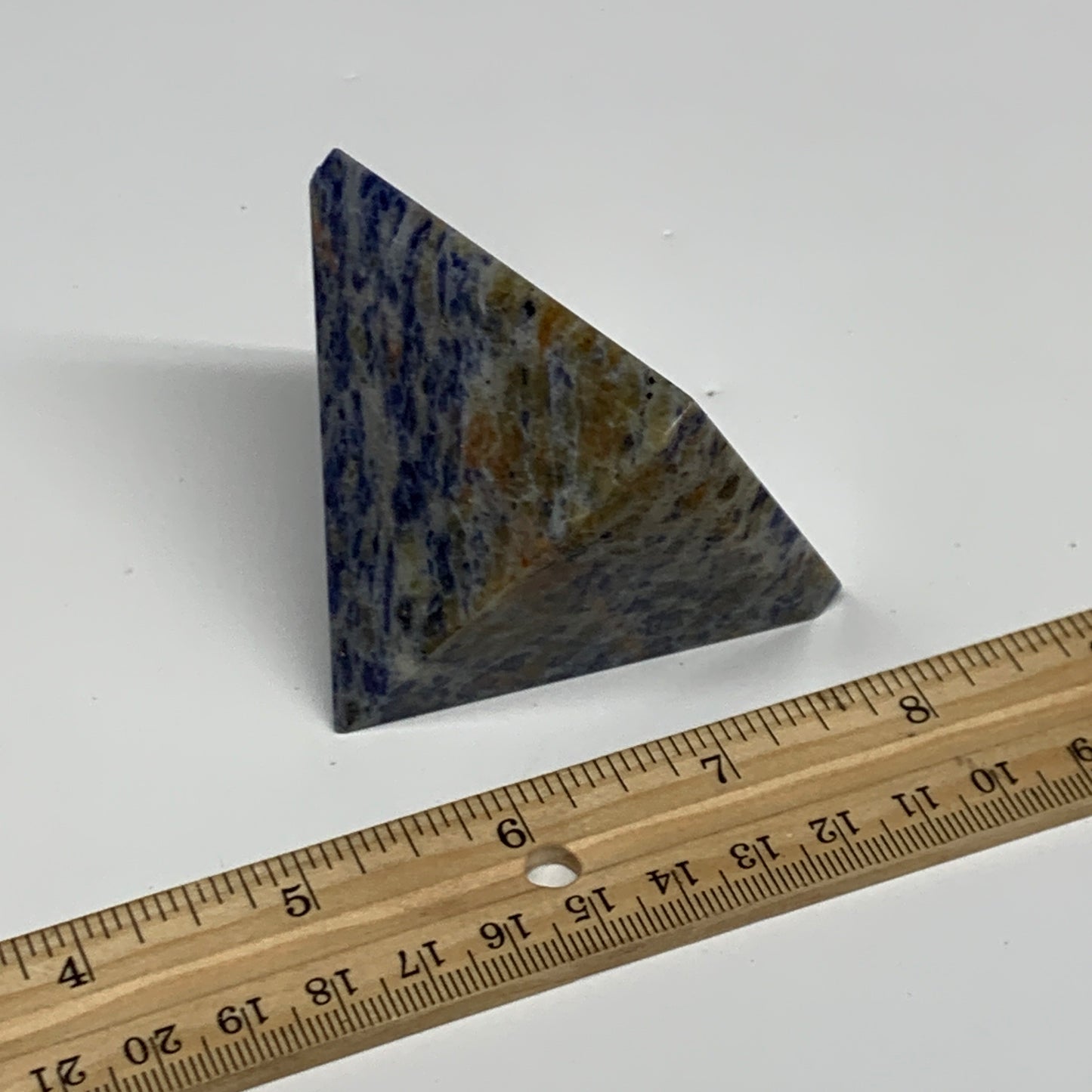 189.5g, 2"x2.3"x2.2", Sodalite Pyramid Crystal Gemstone @Brazil, B30183