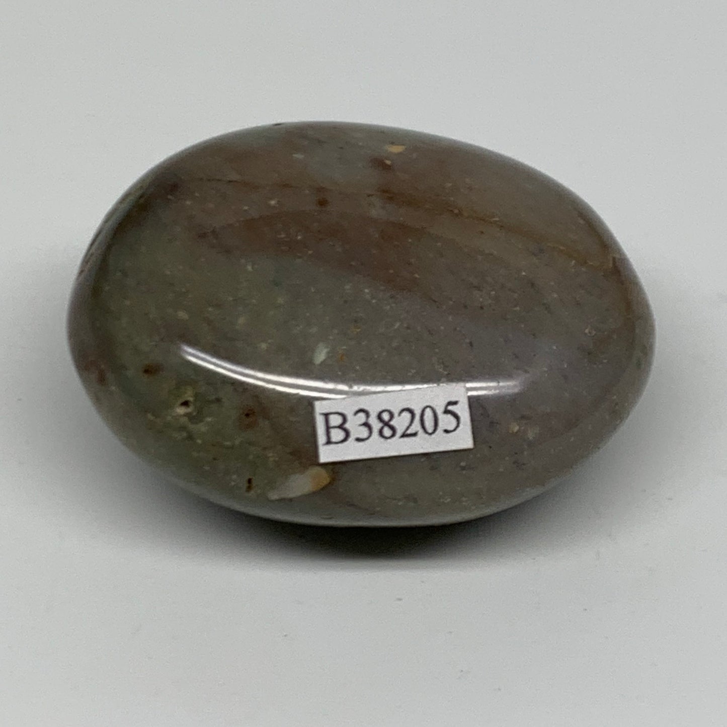 101.1g, 2.3"x1.7"x1.2" Natural Ocean Jasper Palm-Stone Orbicular Jasper, B38205